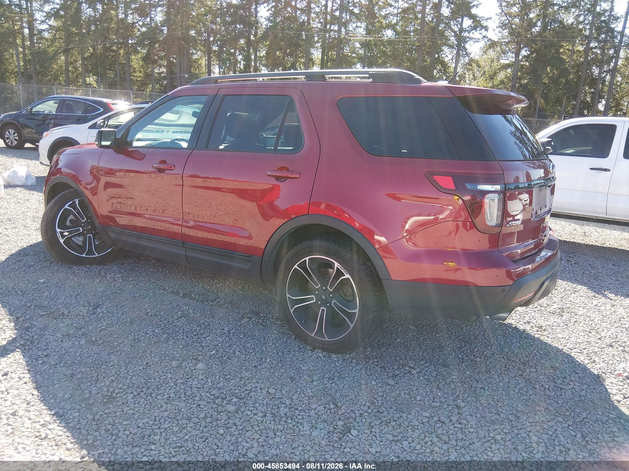 2015 Ford Explorer Sport Red vin: 1FM5K8GT4FGA16597