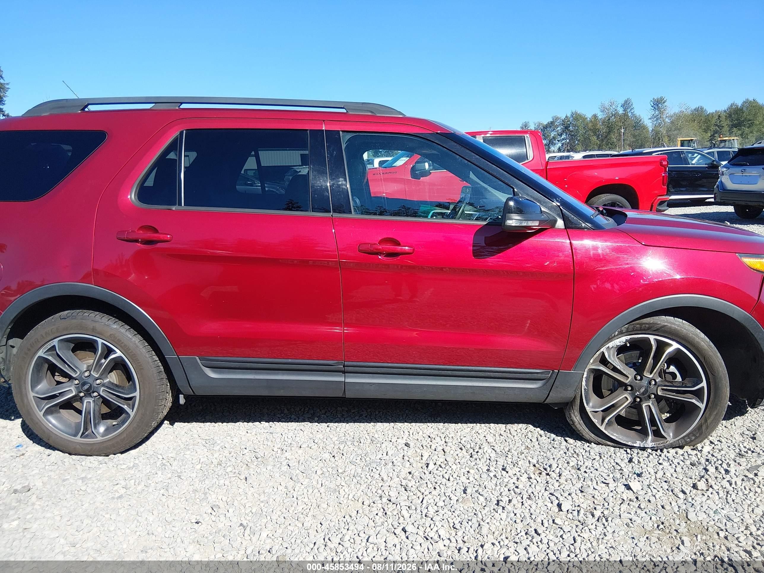 2015 Ford Explorer Sport Red vin: 1FM5K8GT4FGA16597