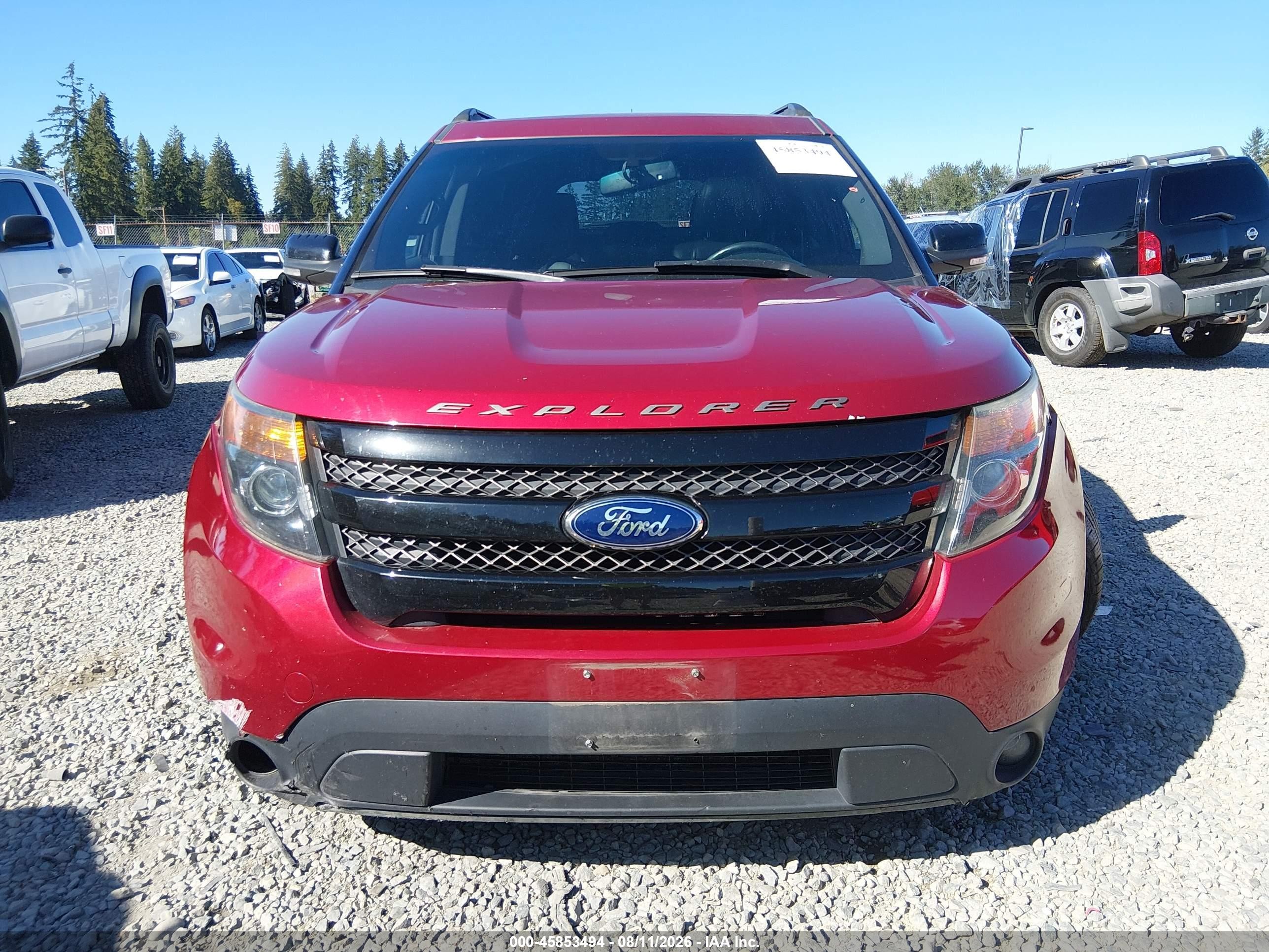 2015 Ford Explorer Sport Red vin: 1FM5K8GT4FGA16597