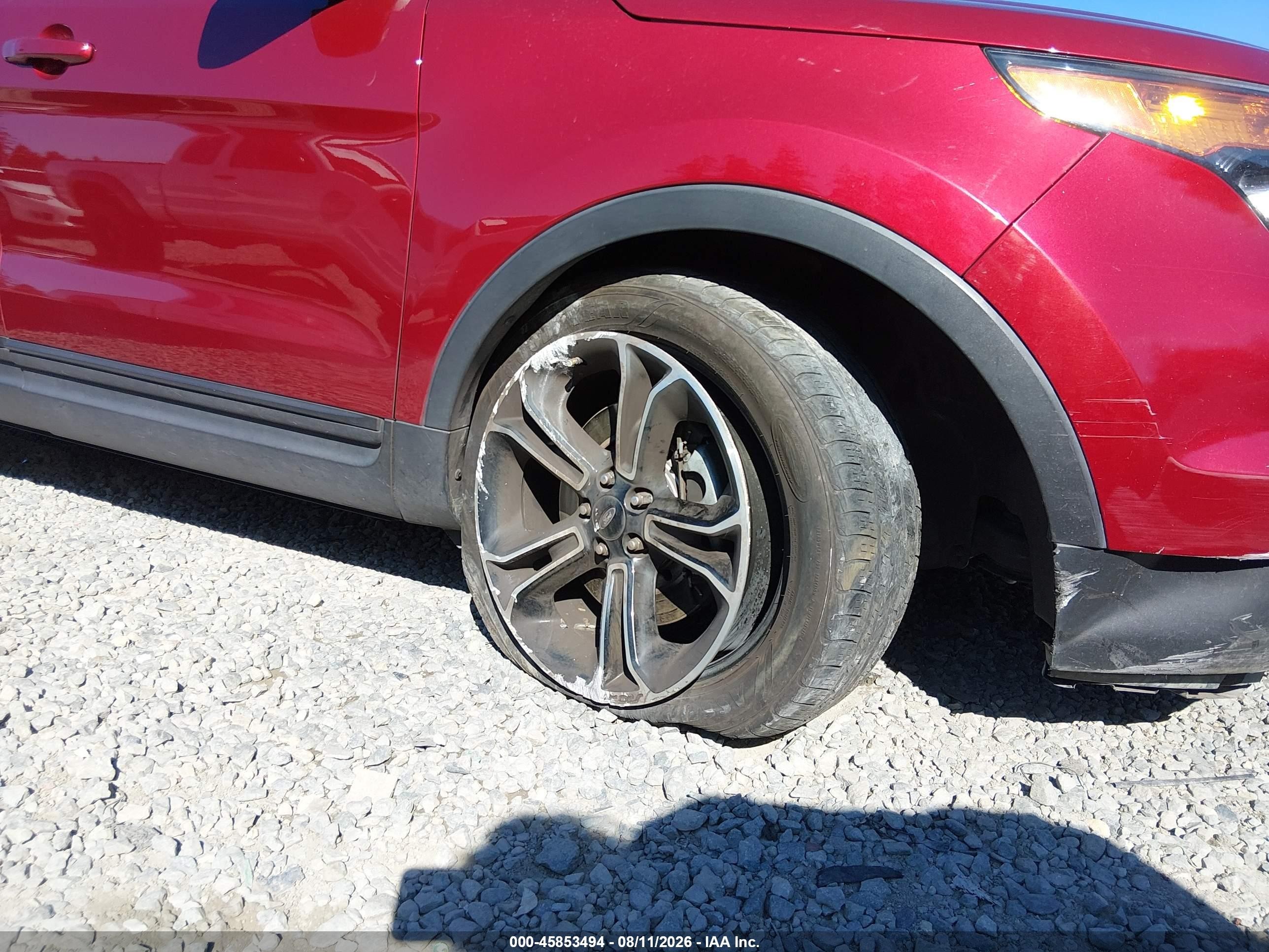 2015 Ford Explorer Sport Red vin: 1FM5K8GT4FGA16597