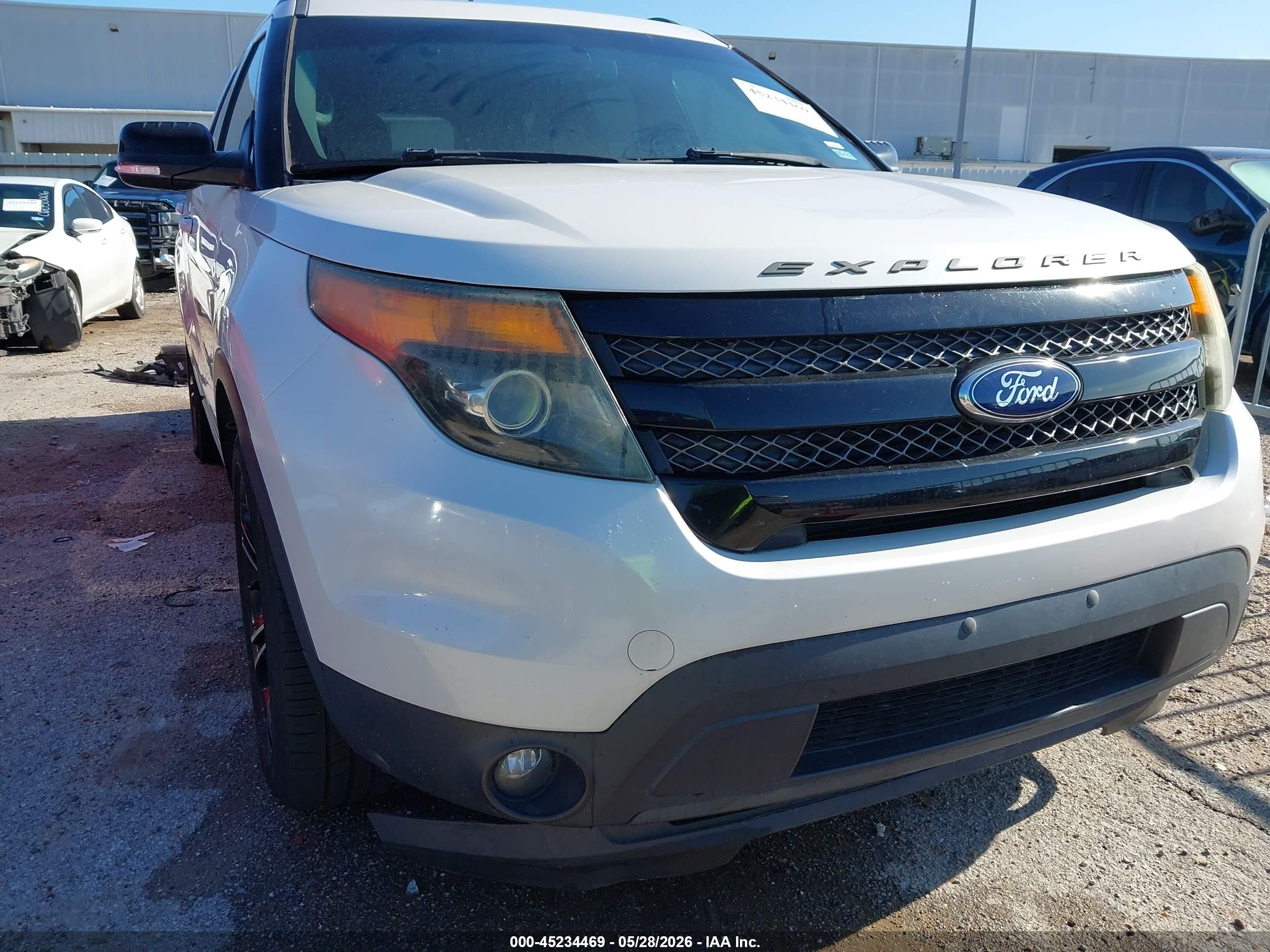 2015 Ford Explorer Sport White vin: 1FM5K8GT4FGA26563