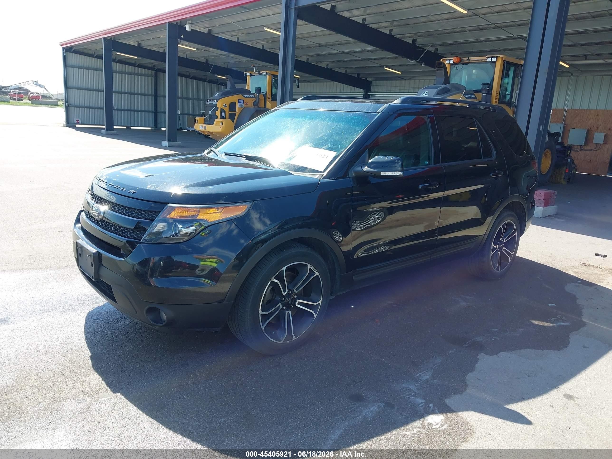 2015 Ford Explorer Sport Black vin: 1FM5K8GT4FGA69302