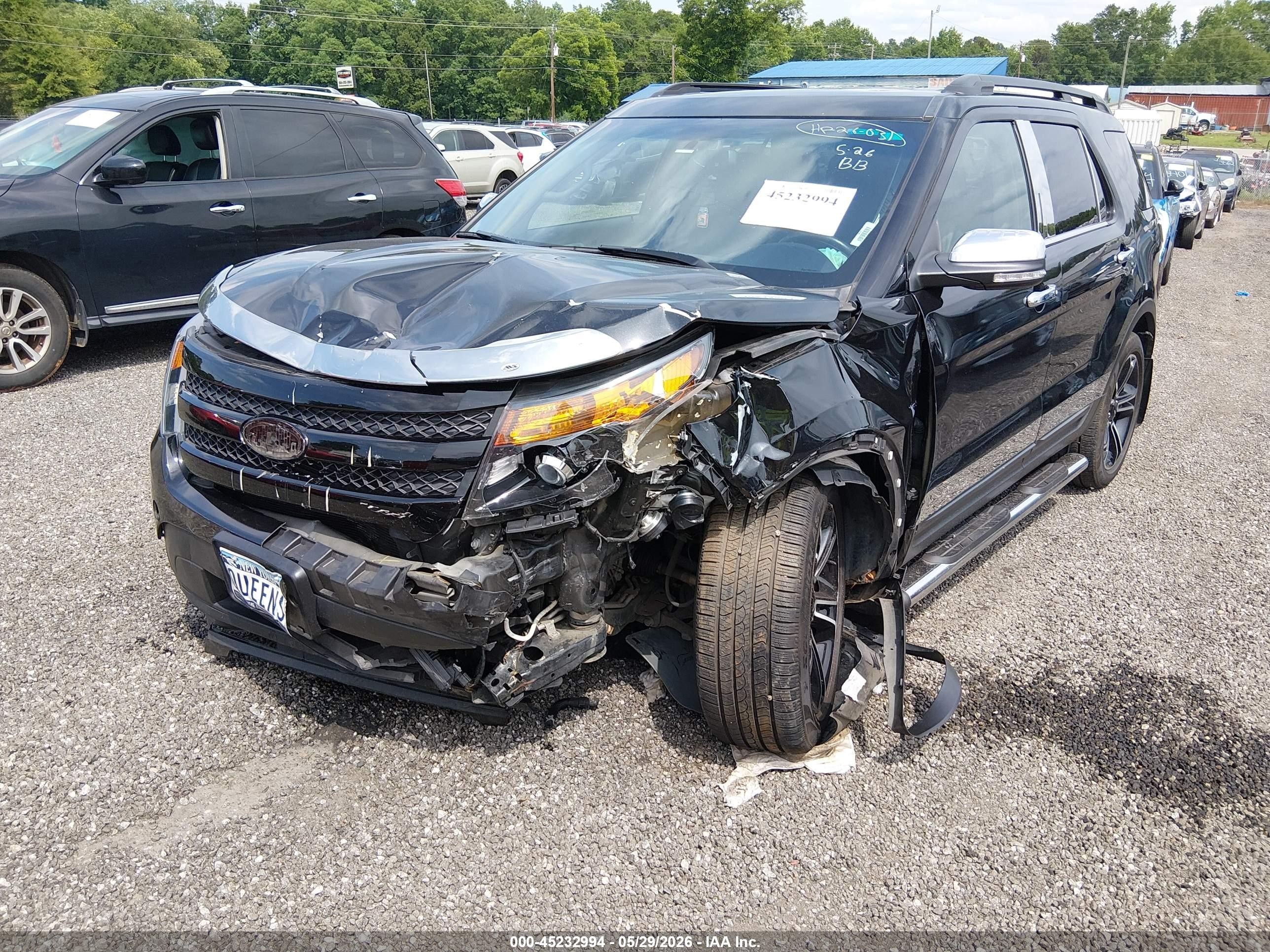 2015 Ford Explorer Sport Black vin: 1FM5K8GT4FGA99528