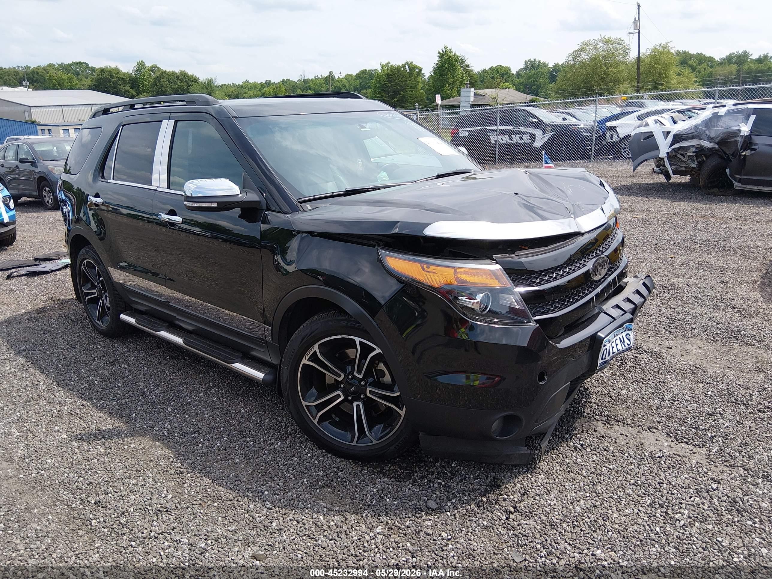 2015 Ford Explorer Sport Black vin: 1FM5K8GT4FGA99528