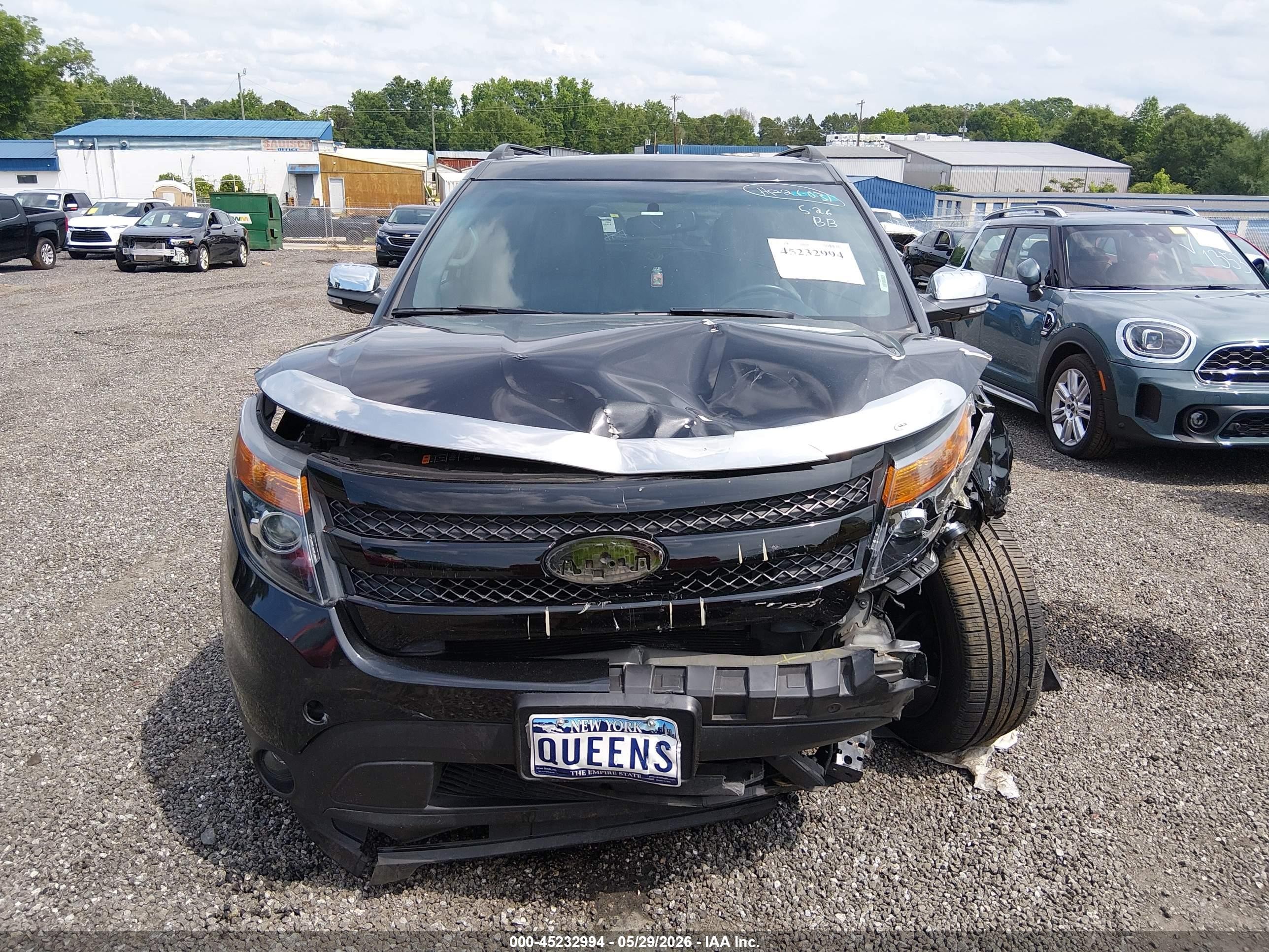 2015 Ford Explorer Sport Black vin: 1FM5K8GT4FGA99528