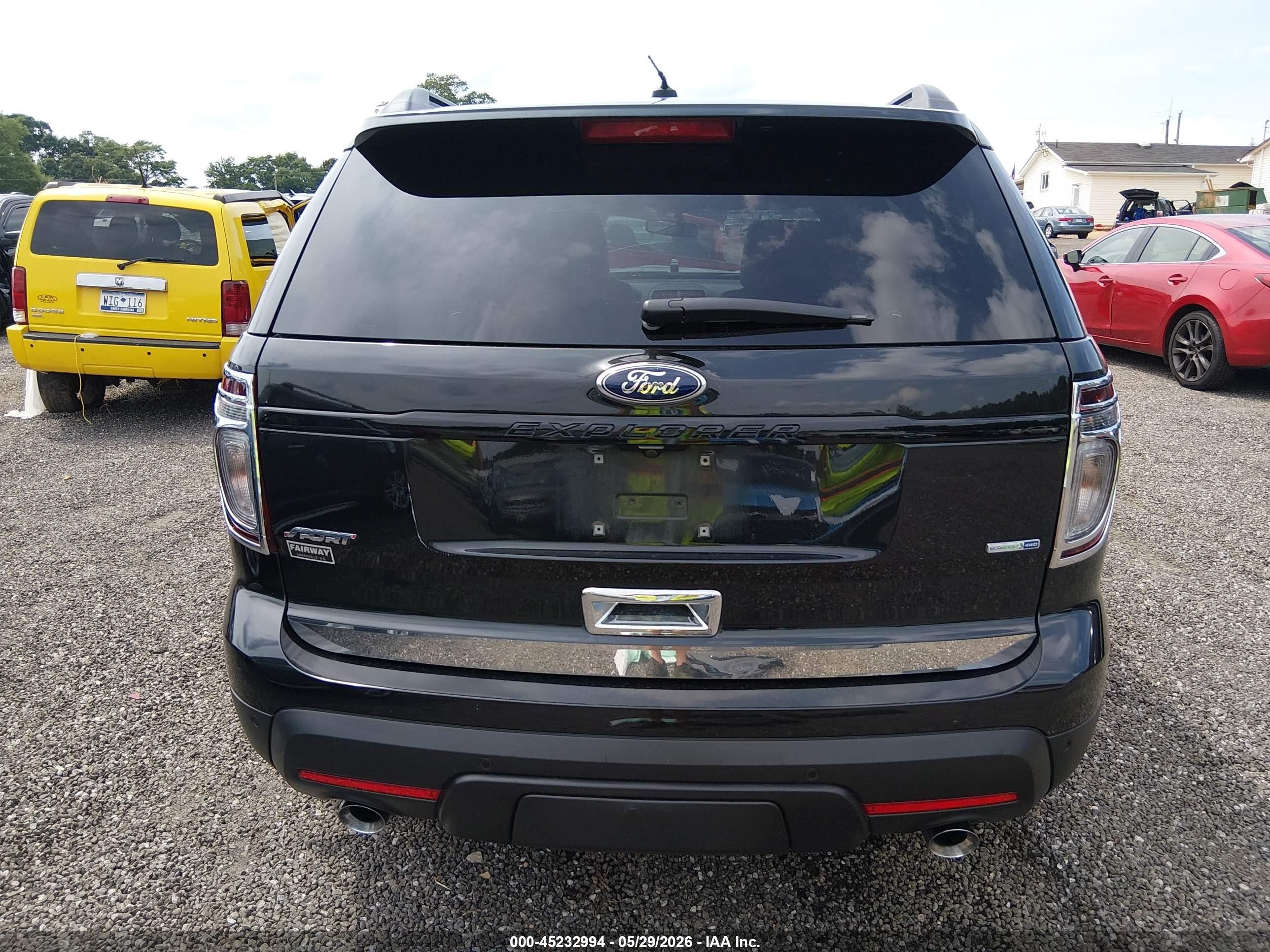 2015 Ford Explorer Sport Black vin: 1FM5K8GT4FGA99528