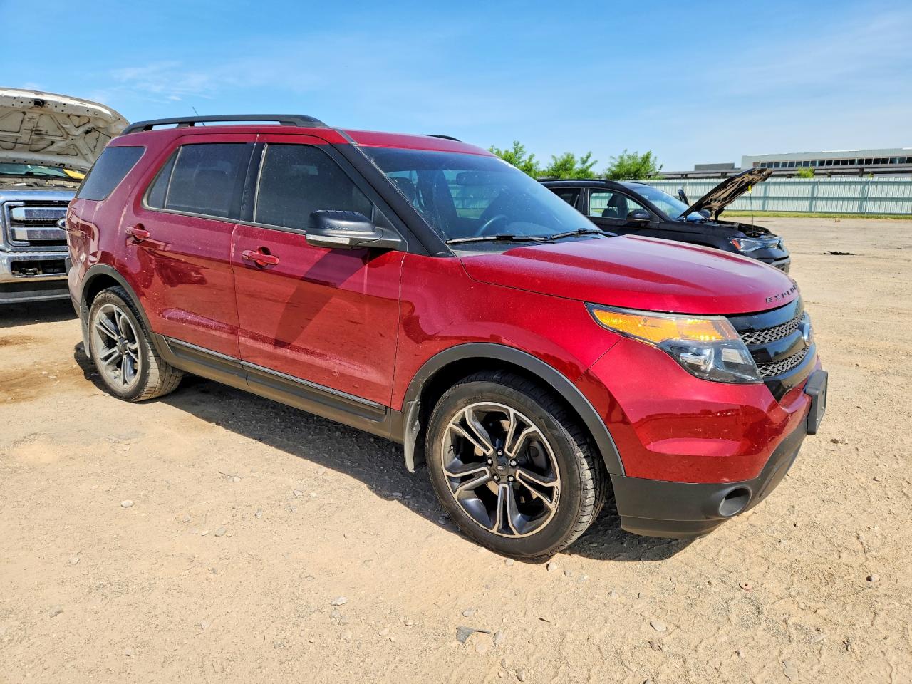 2015 Ford Explorer Sport Red vin: 1FM5K8GT4FGC35561
