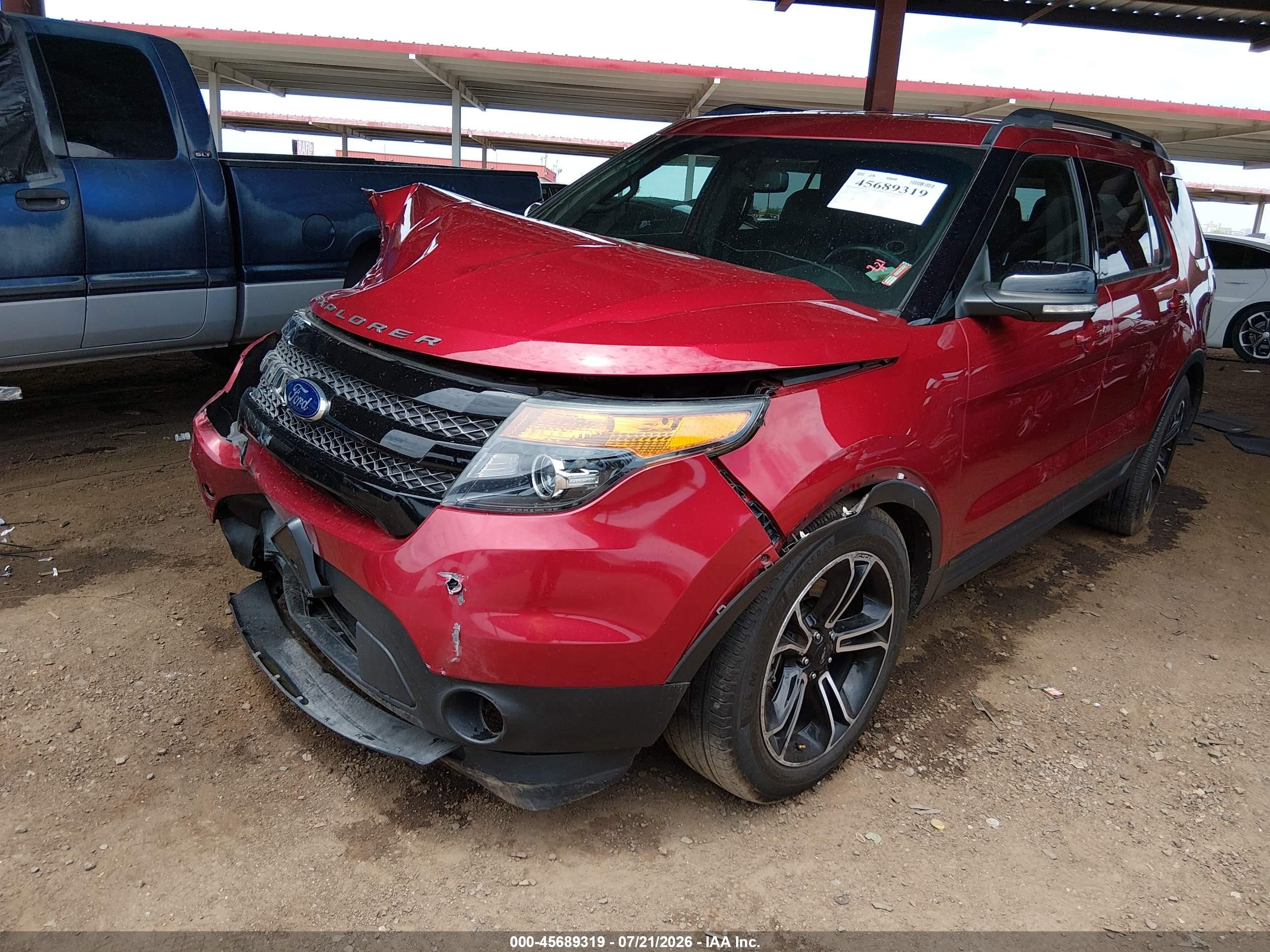 2015 Ford Explorer Sport Красный vin: 1FM5K8GT4FGC64526