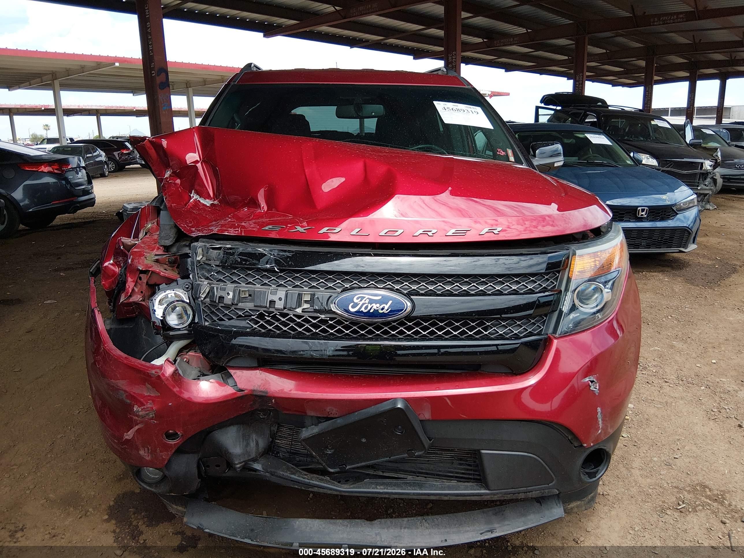 2015 Ford Explorer Sport Красный vin: 1FM5K8GT4FGC64526