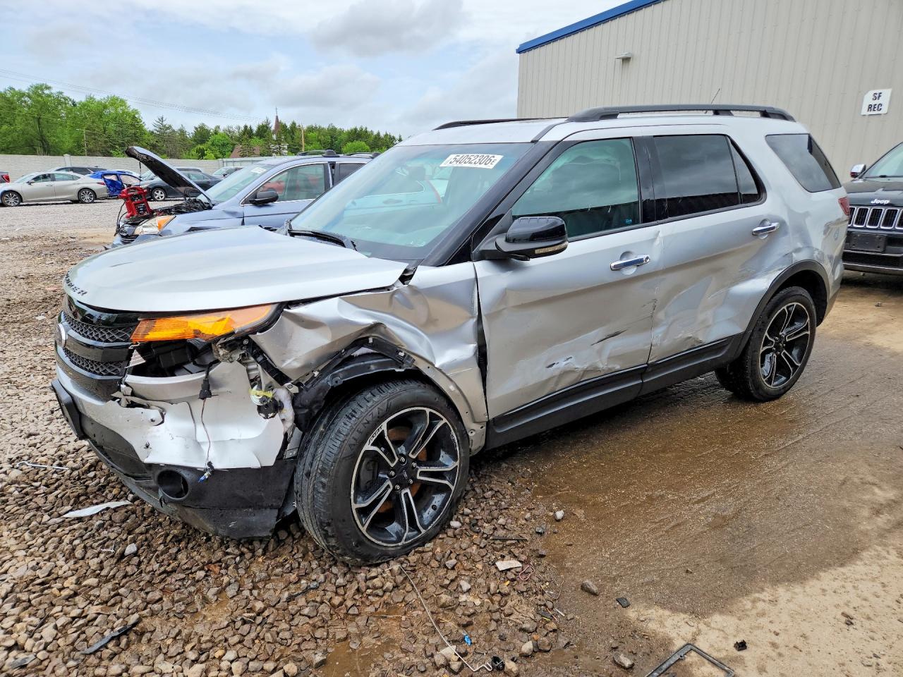 2013 Ford Explorer Sport Silver vin: 1FM5K8GT5DGA89460