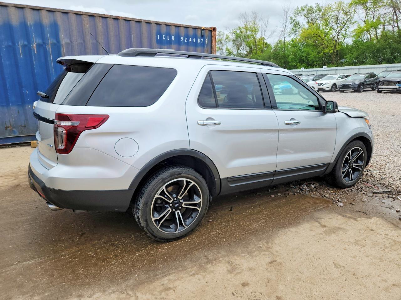 2013 Ford Explorer Sport Silver vin: 1FM5K8GT5DGA89460