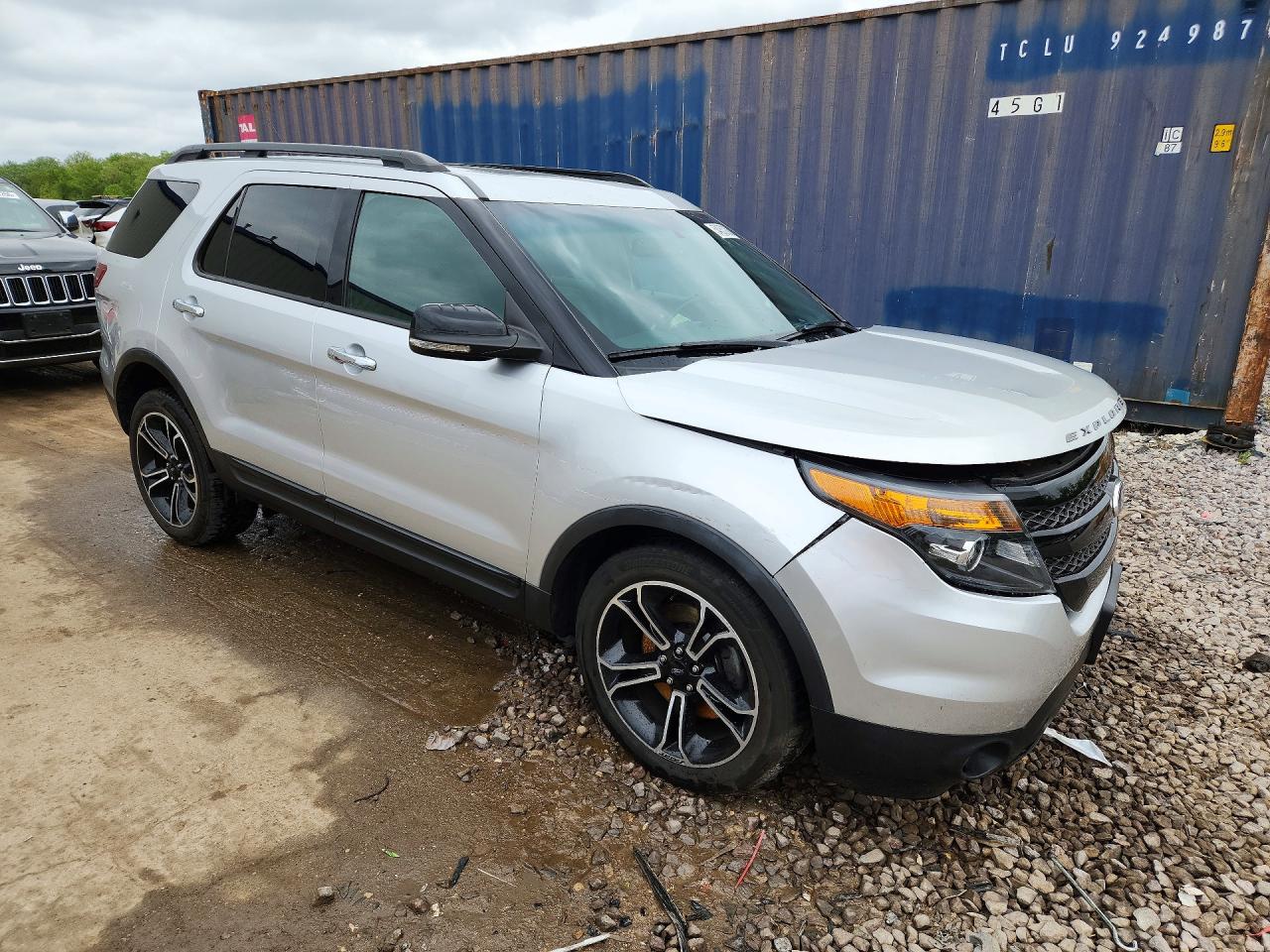 2013 Ford Explorer Sport Silver vin: 1FM5K8GT5DGA89460