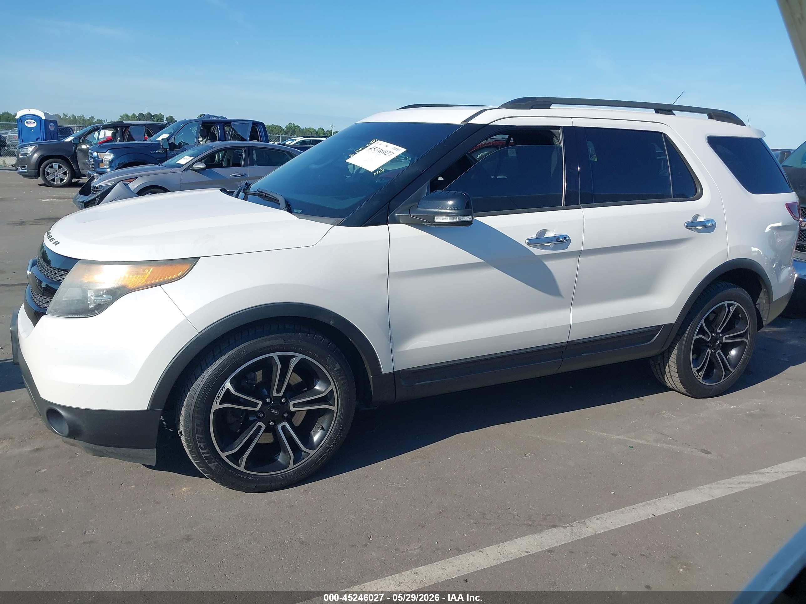 2013 Ford Explorer Sport Белый vin: 1FM5K8GT5DGC05255