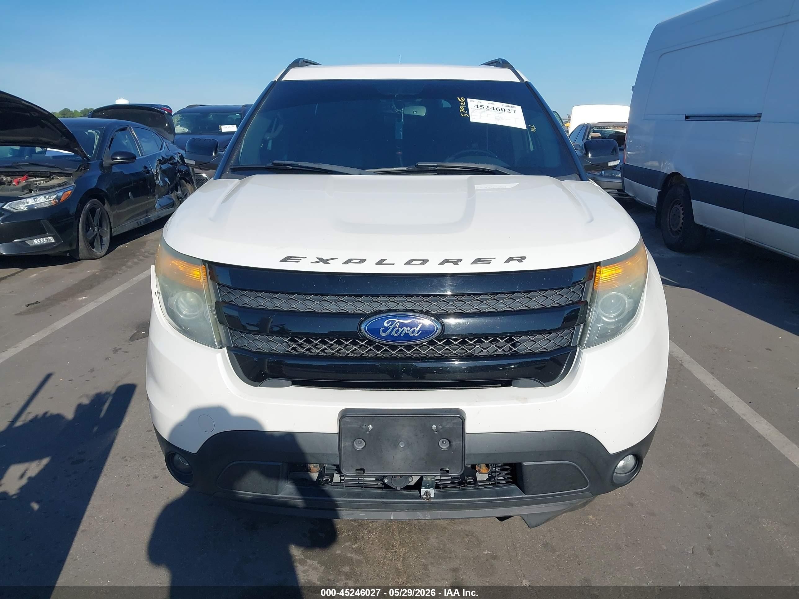 2013 Ford Explorer Sport Белый vin: 1FM5K8GT5DGC05255