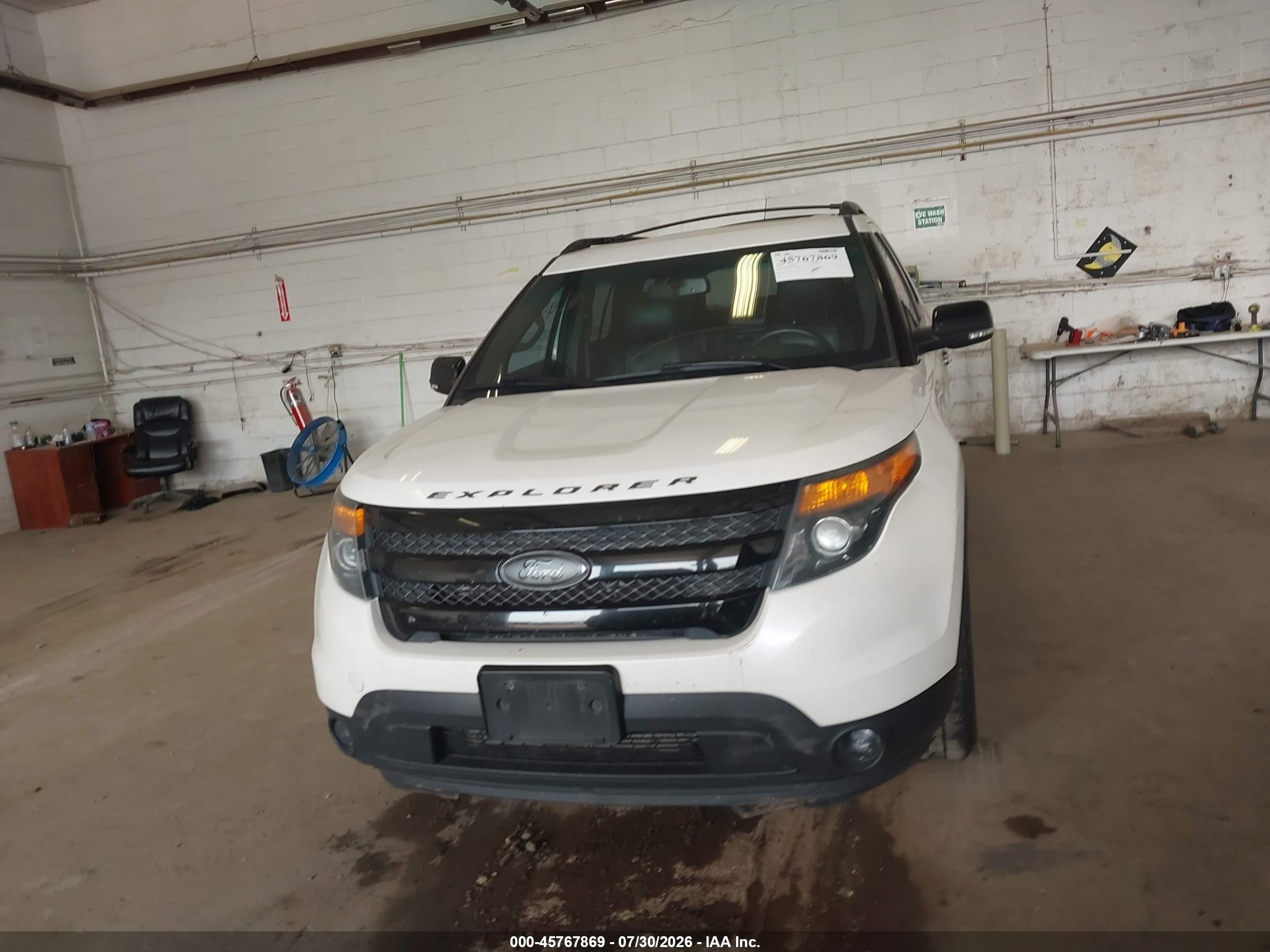 2013 Ford Explorer Sport White vin: 1FM5K8GT5DGC05904