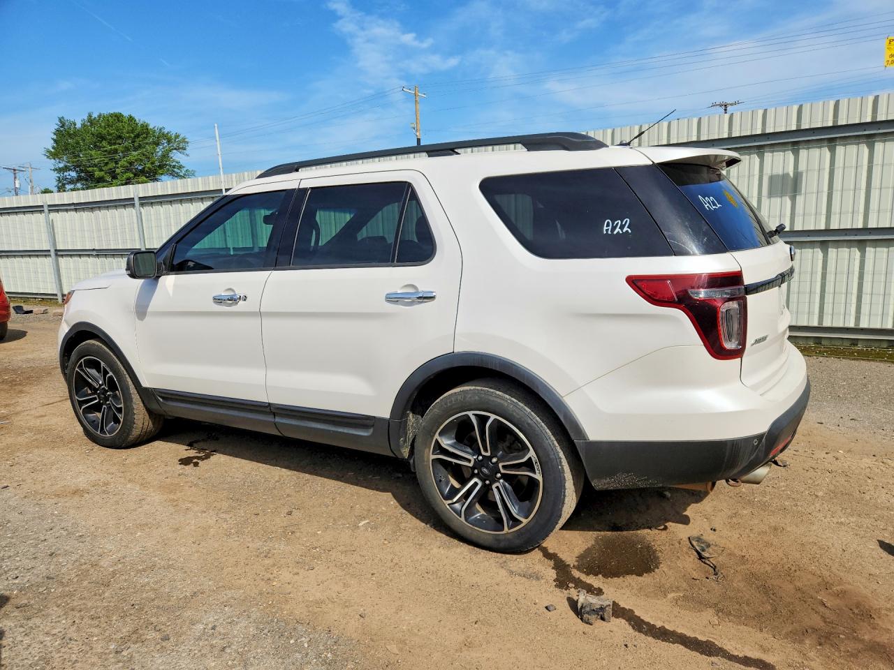 2013 Ford Explorer Sport White vin: 1FM5K8GT5DGC29457