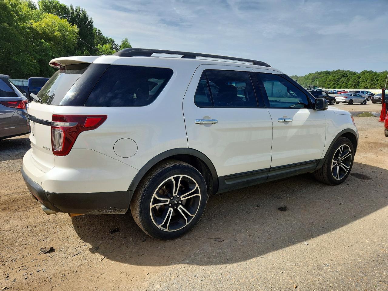2013 Ford Explorer Sport White vin: 1FM5K8GT5DGC29457