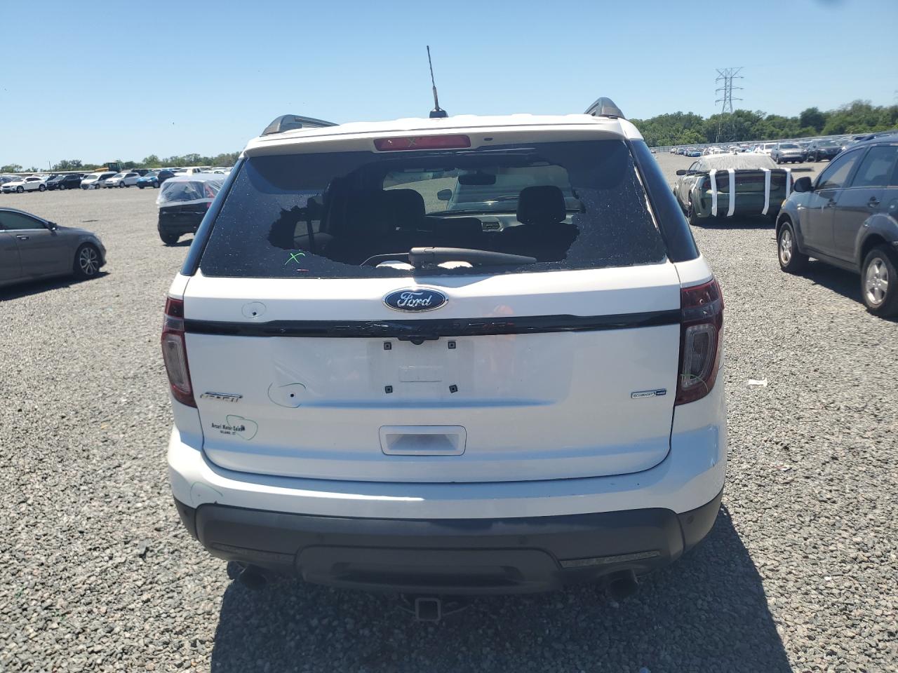 2014 Ford Explorer Sport Белый vin: 1FM5K8GT5EGA40759
