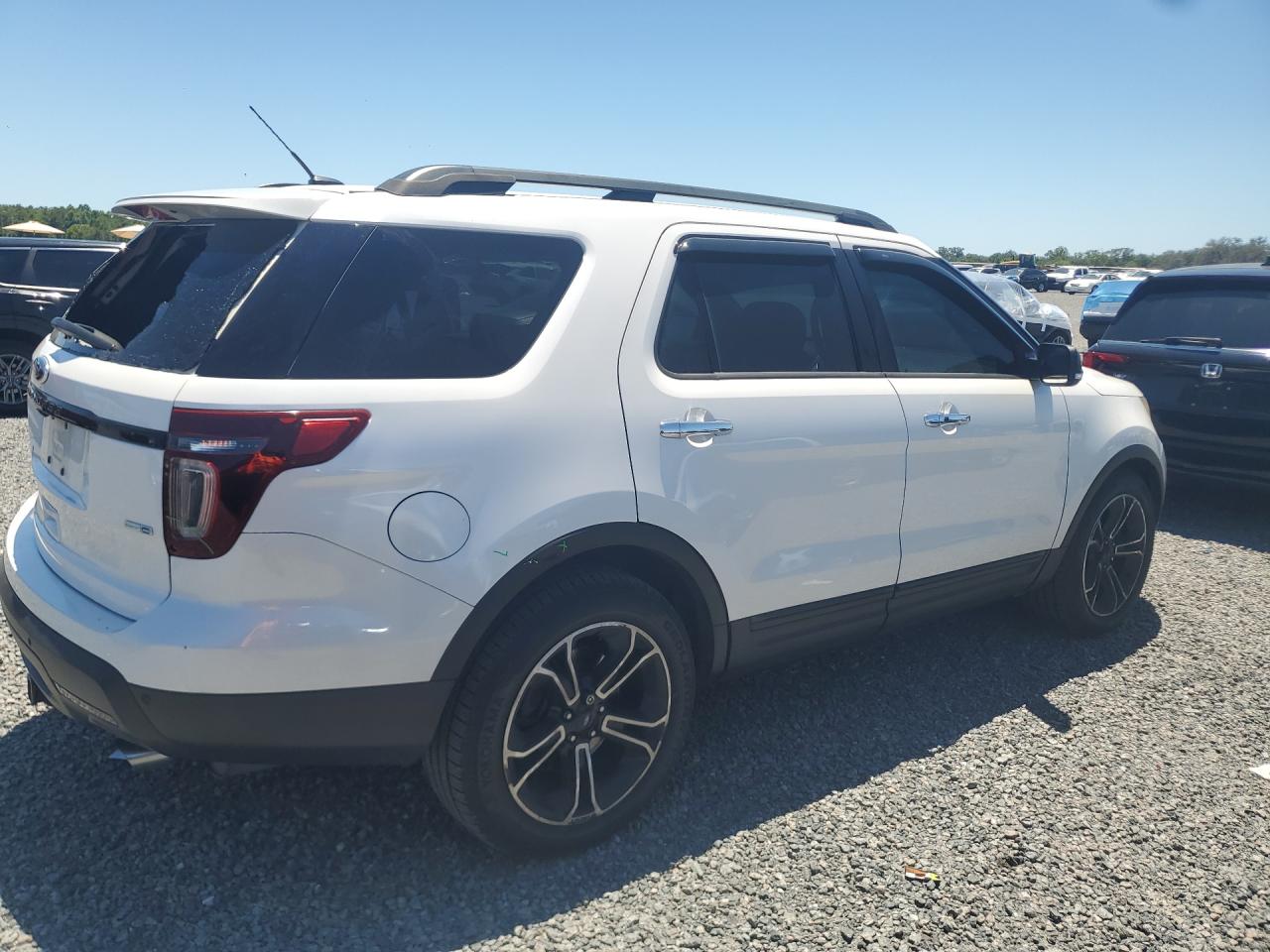 2014 Ford Explorer Sport Белый vin: 1FM5K8GT5EGA40759