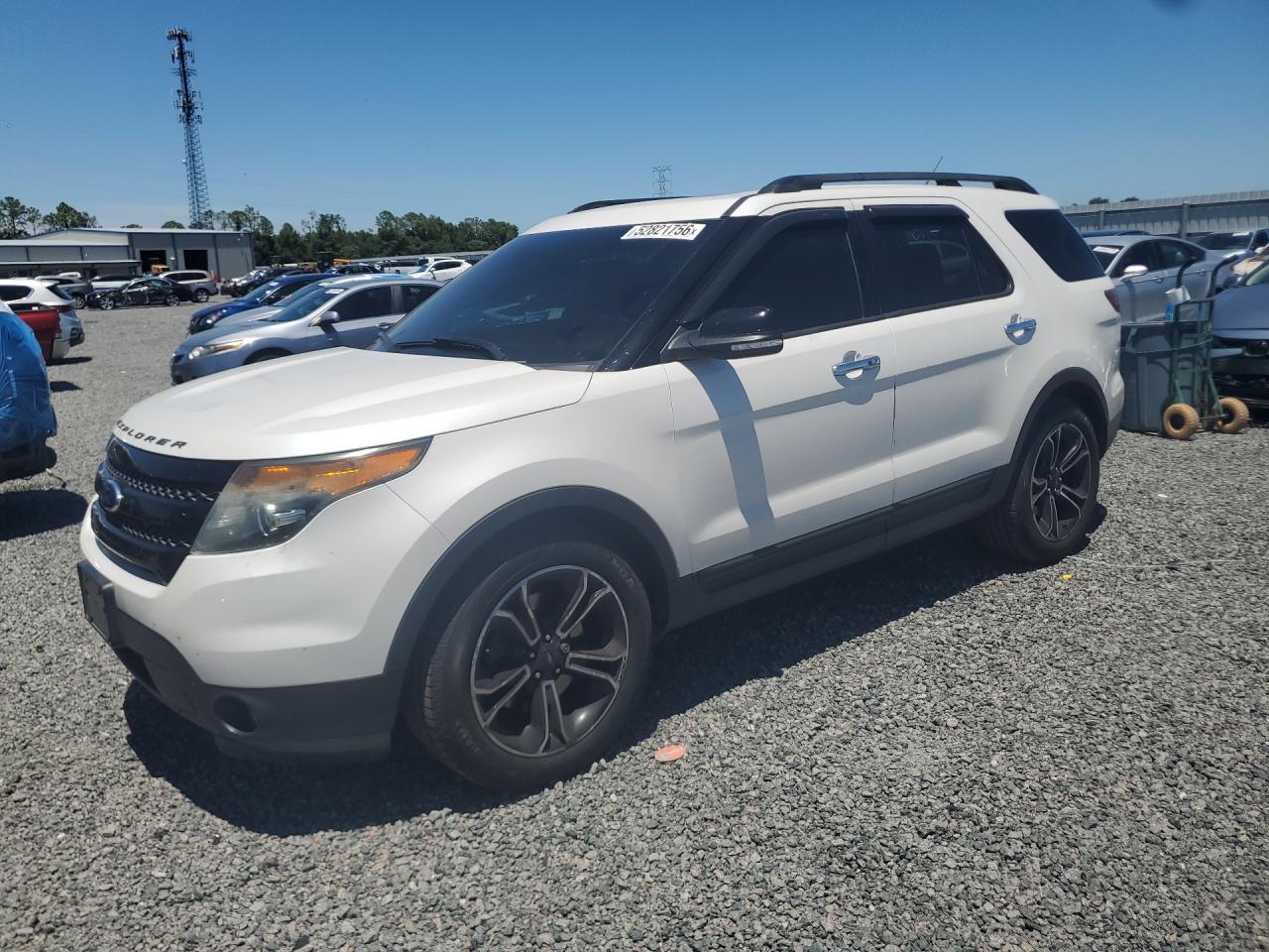 2014 Ford Explorer Sport White vin: 1FM5K8GT5EGA40759