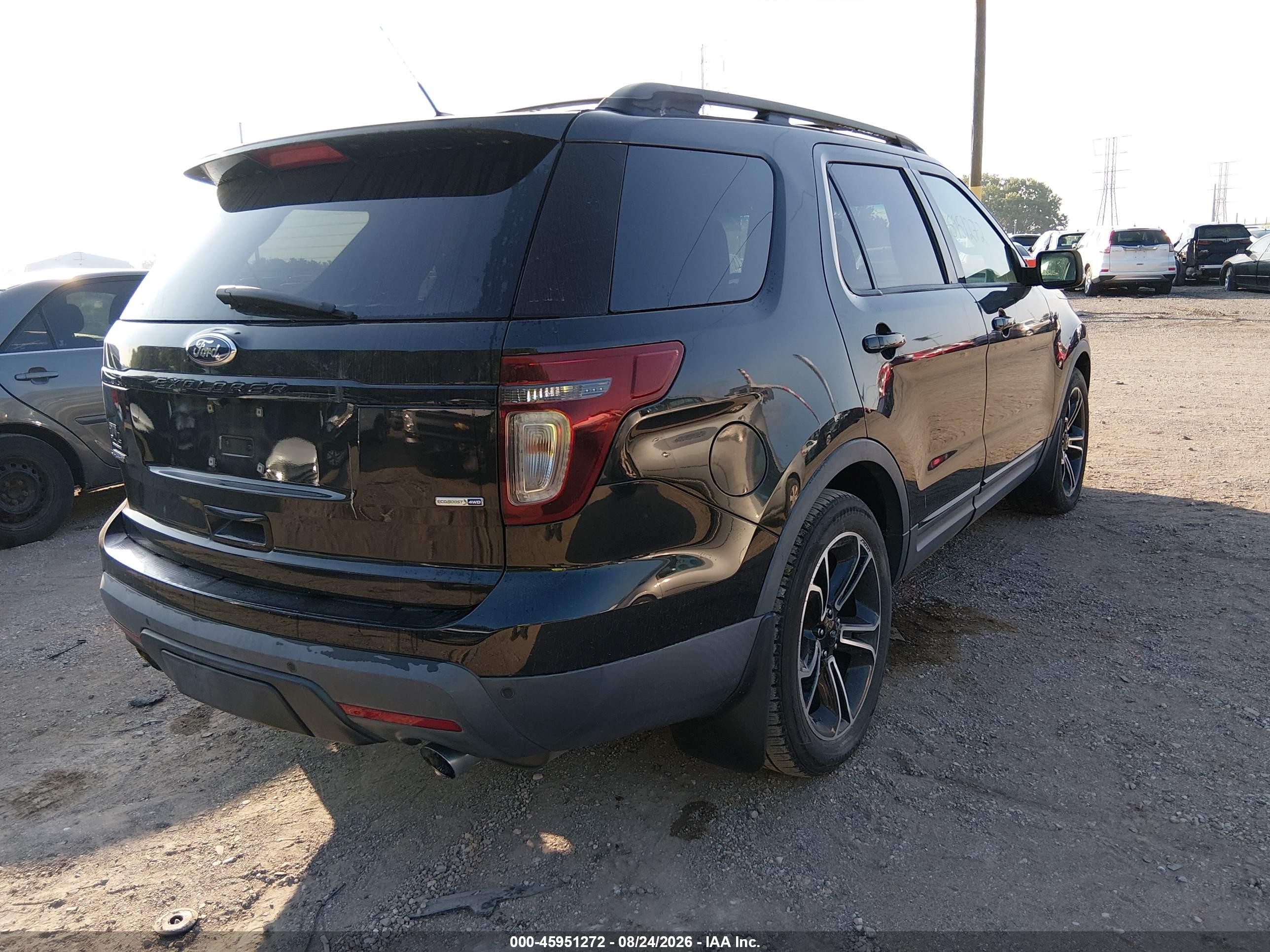 2015 Ford Explorer Sport Black vin: 1FM5K8GT5FGA32467