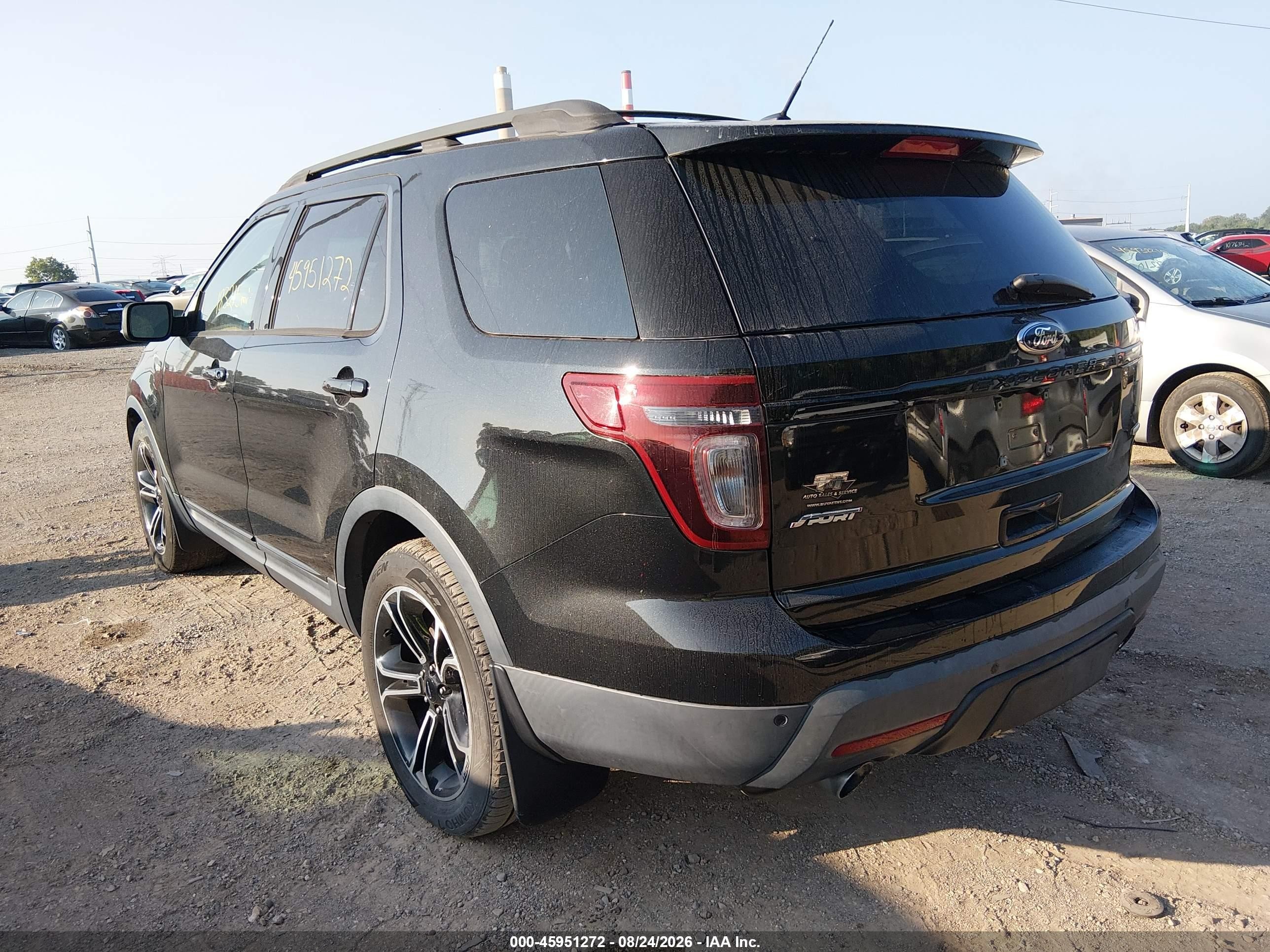 2015 Ford Explorer Sport Black vin: 1FM5K8GT5FGA32467