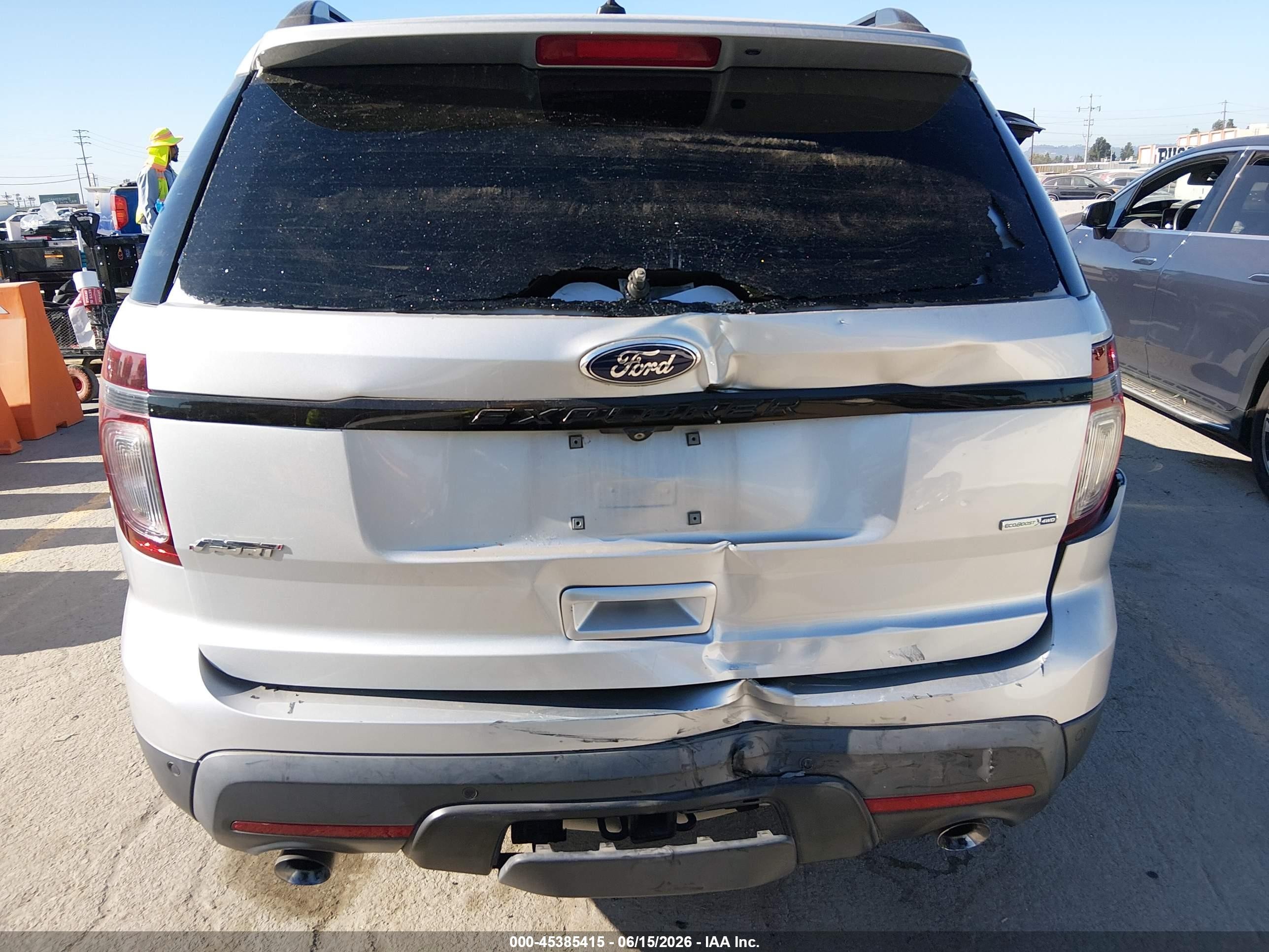 2015 Ford Explorer Sport Silver vin: 1FM5K8GT5FGA77330