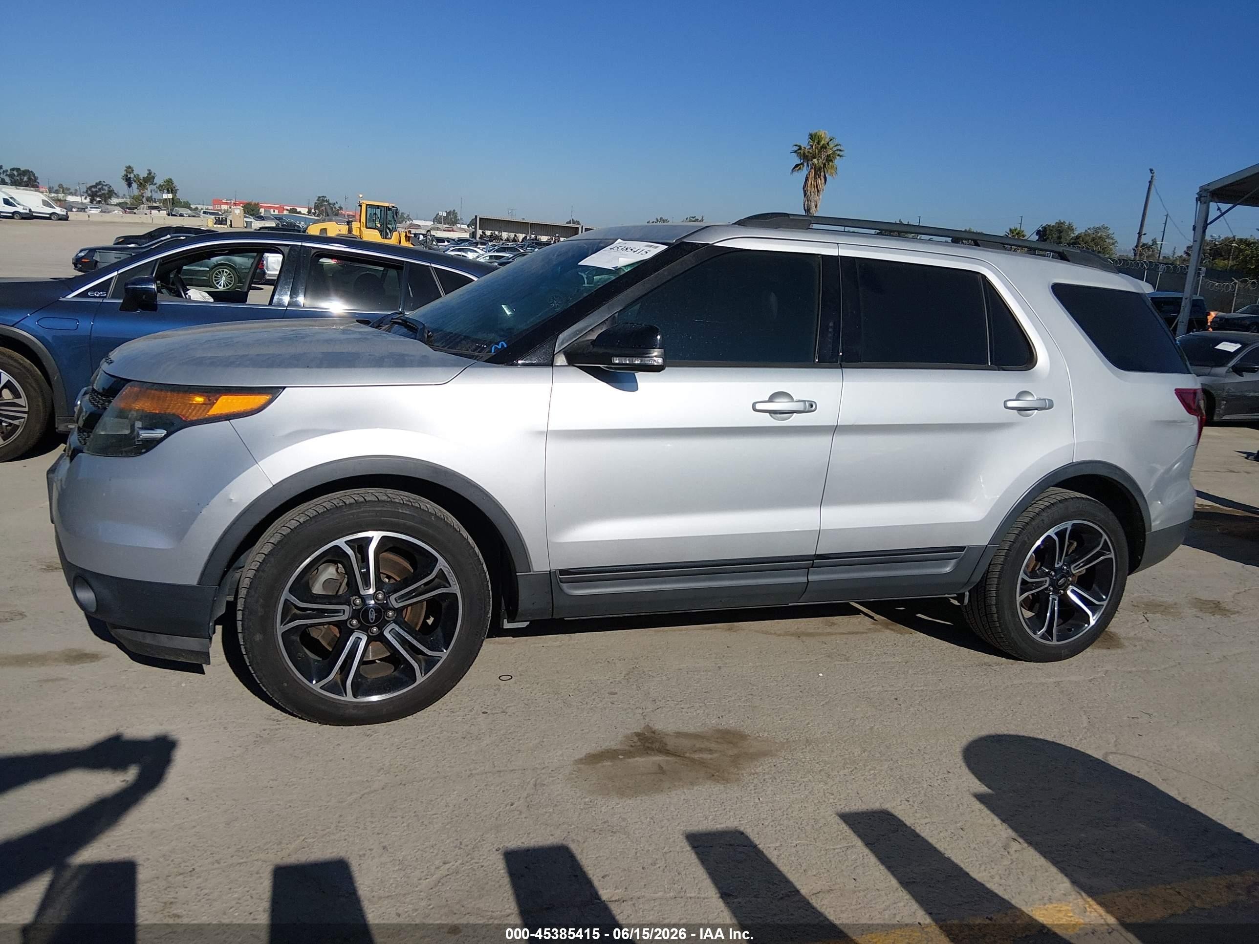 2015 Ford Explorer Sport Silver vin: 1FM5K8GT5FGA77330