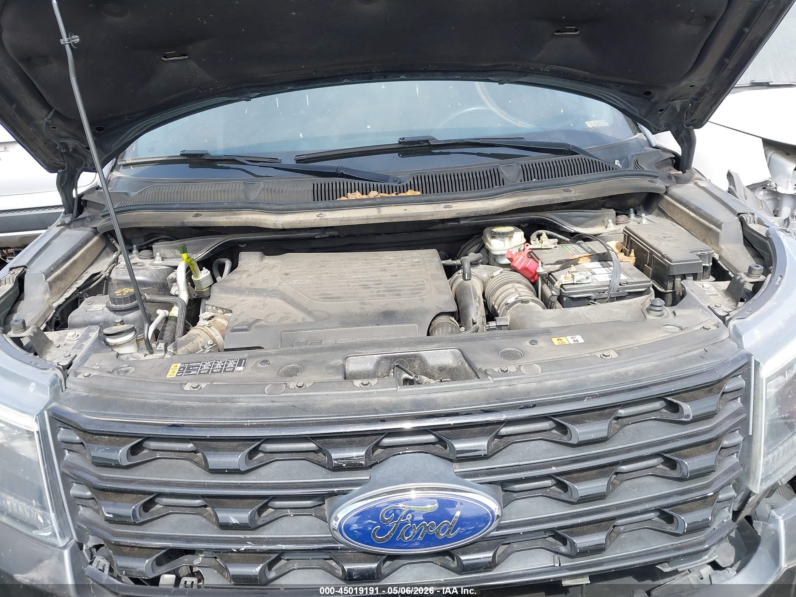 2016 Ford Explorer Sport Black vin: 1FM5K8GT5GGA85476