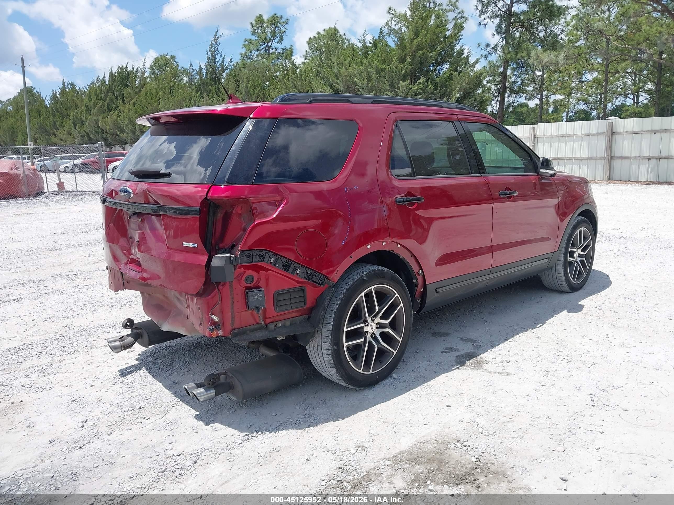 2019 Ford Explorer Sport Red vin: 1FM5K8GT5KGA68962