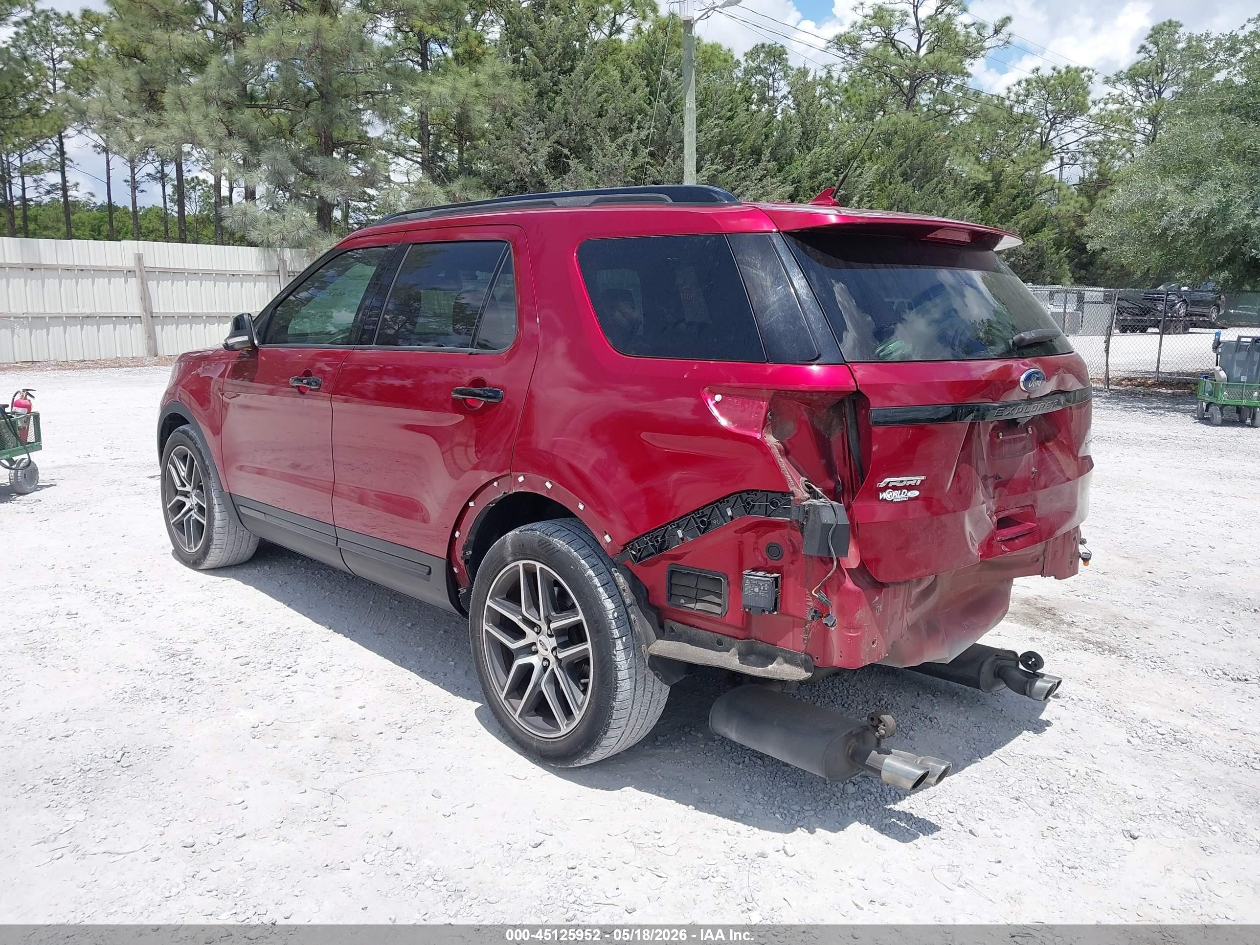 2019 Ford Explorer Sport Red vin: 1FM5K8GT5KGA68962