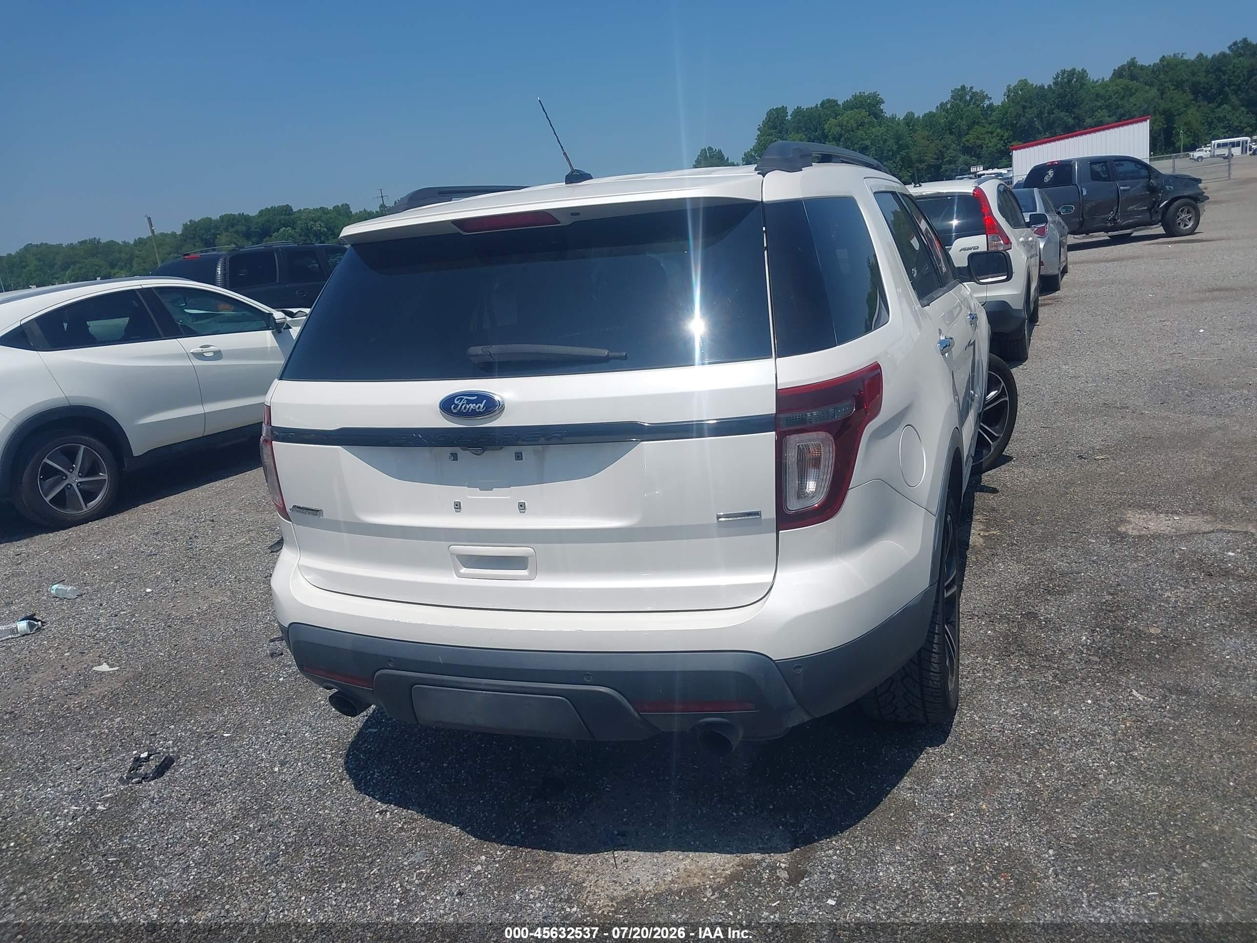 2013 Ford Explorer Sport White vin: 1FM5K8GT6DGC90624