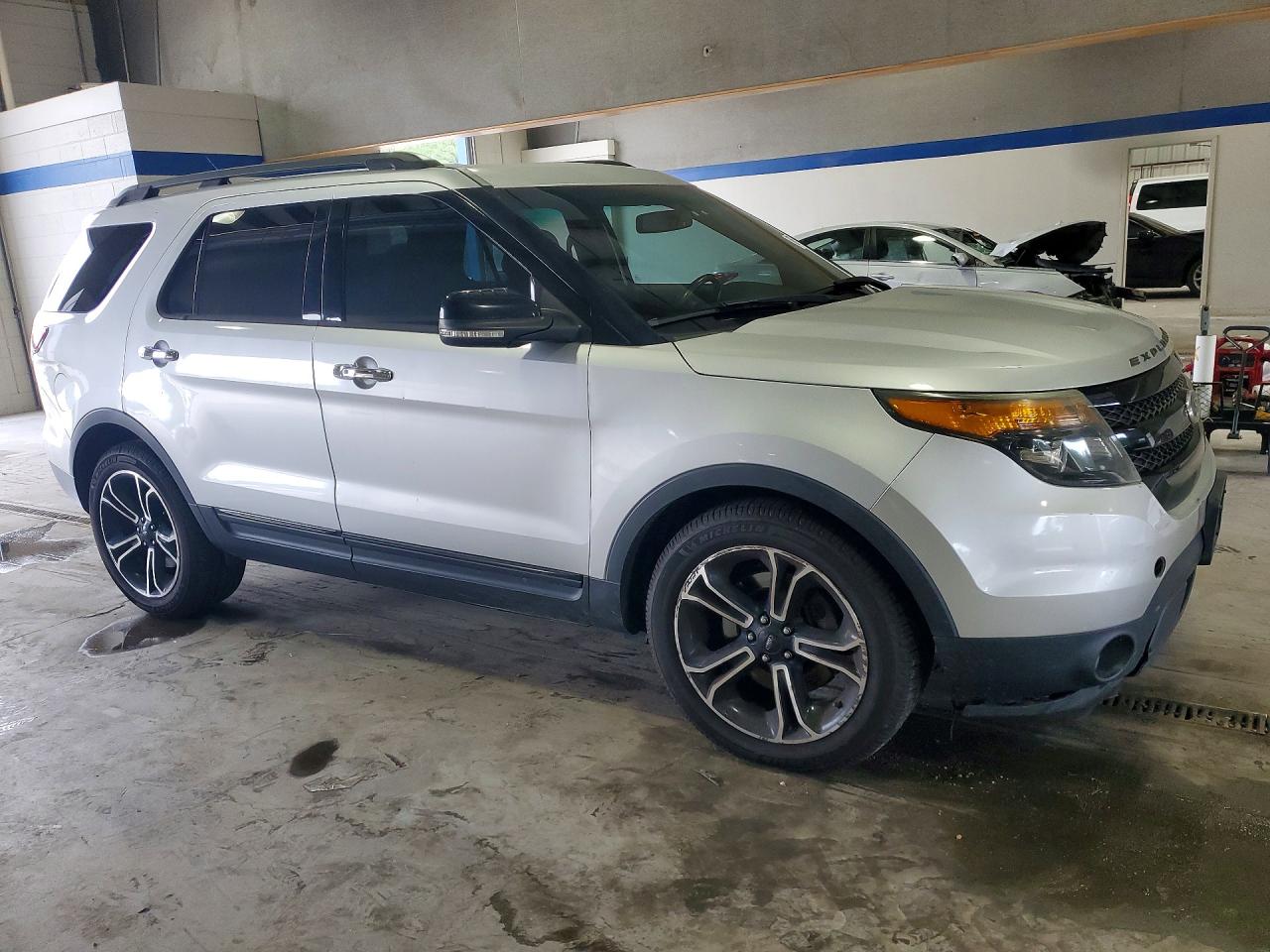 2014 Ford Explorer Sport Silver vin: 1FM5K8GT6EGA58283