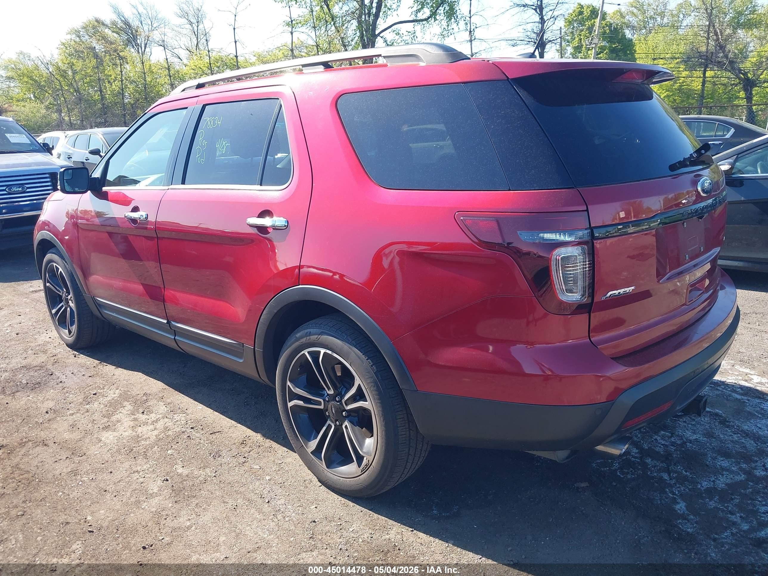 2014 Ford Explorer Sport Red vin: 1FM5K8GT6EGA60793