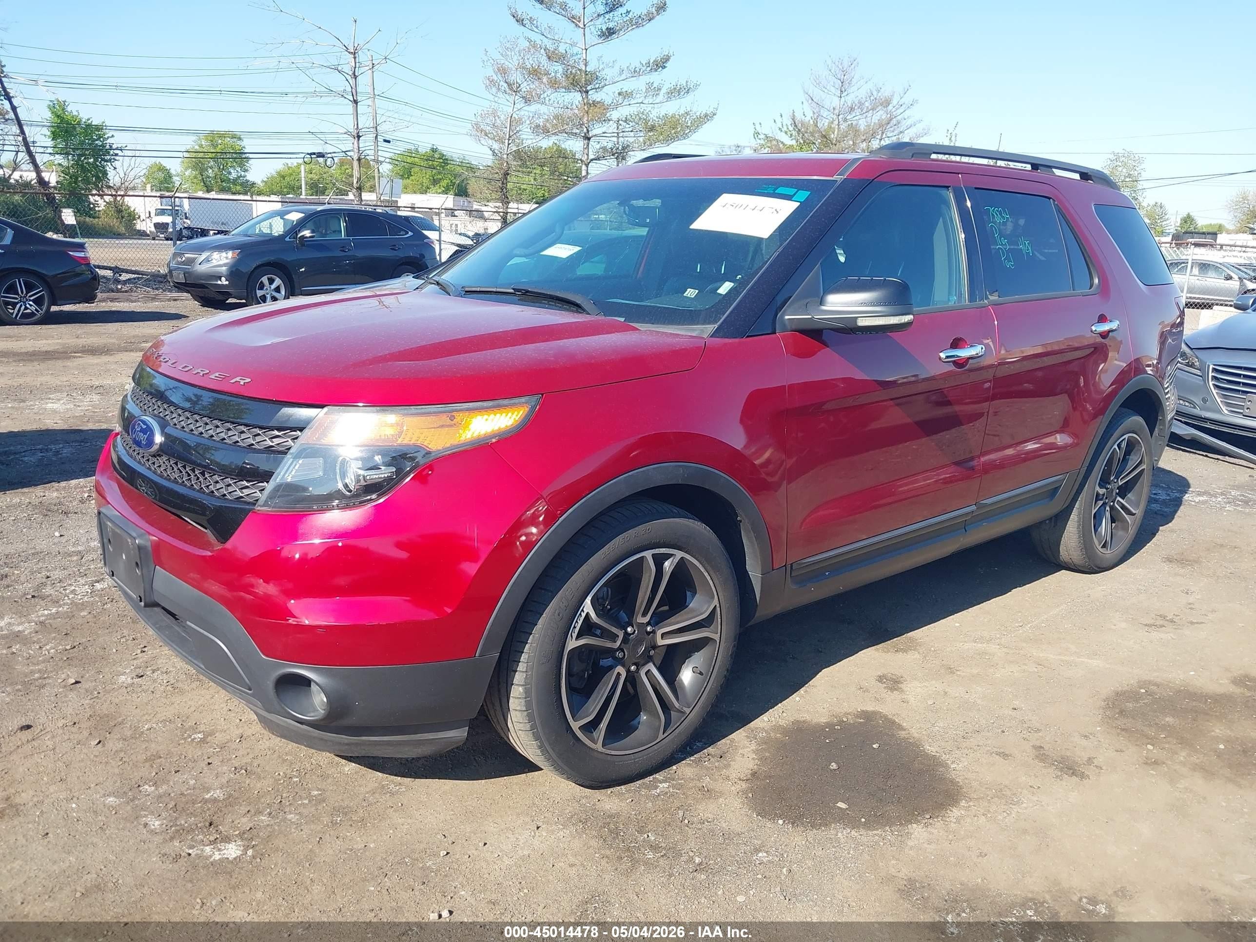 2014 Ford Explorer Sport Red vin: 1FM5K8GT6EGA60793