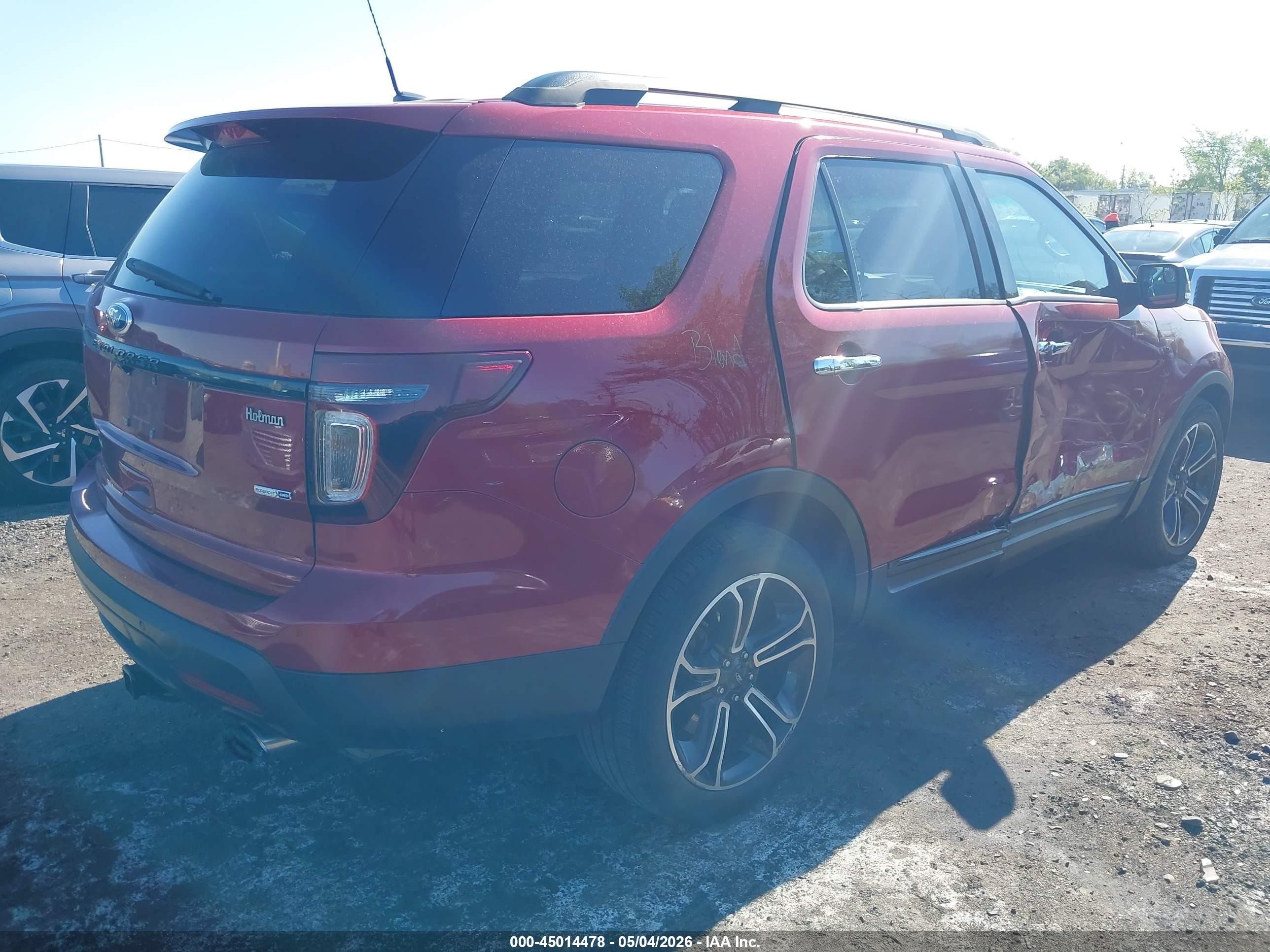 2014 Ford Explorer Sport Red vin: 1FM5K8GT6EGA60793