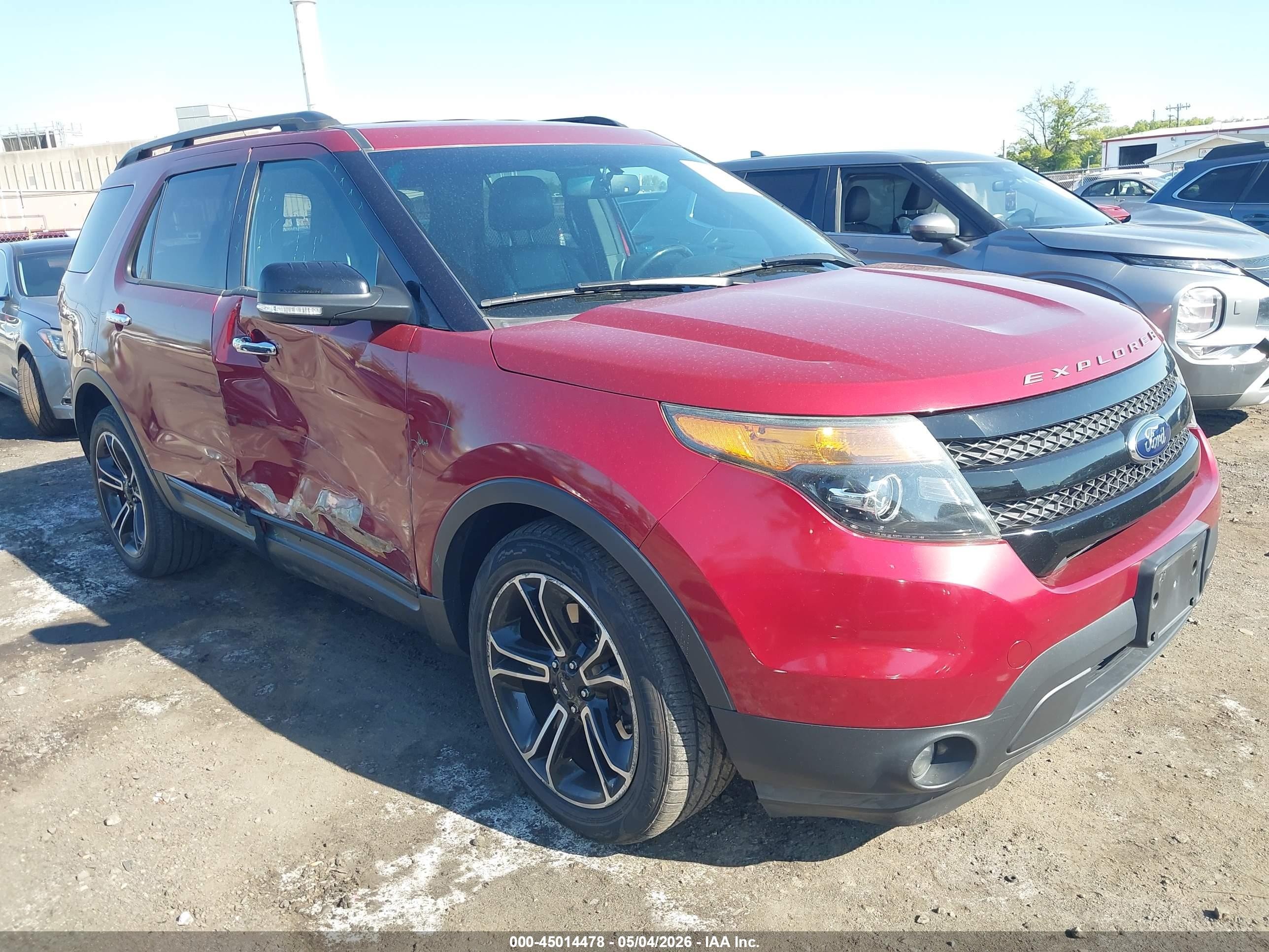 2014 Ford Explorer Sport Red vin: 1FM5K8GT6EGA60793