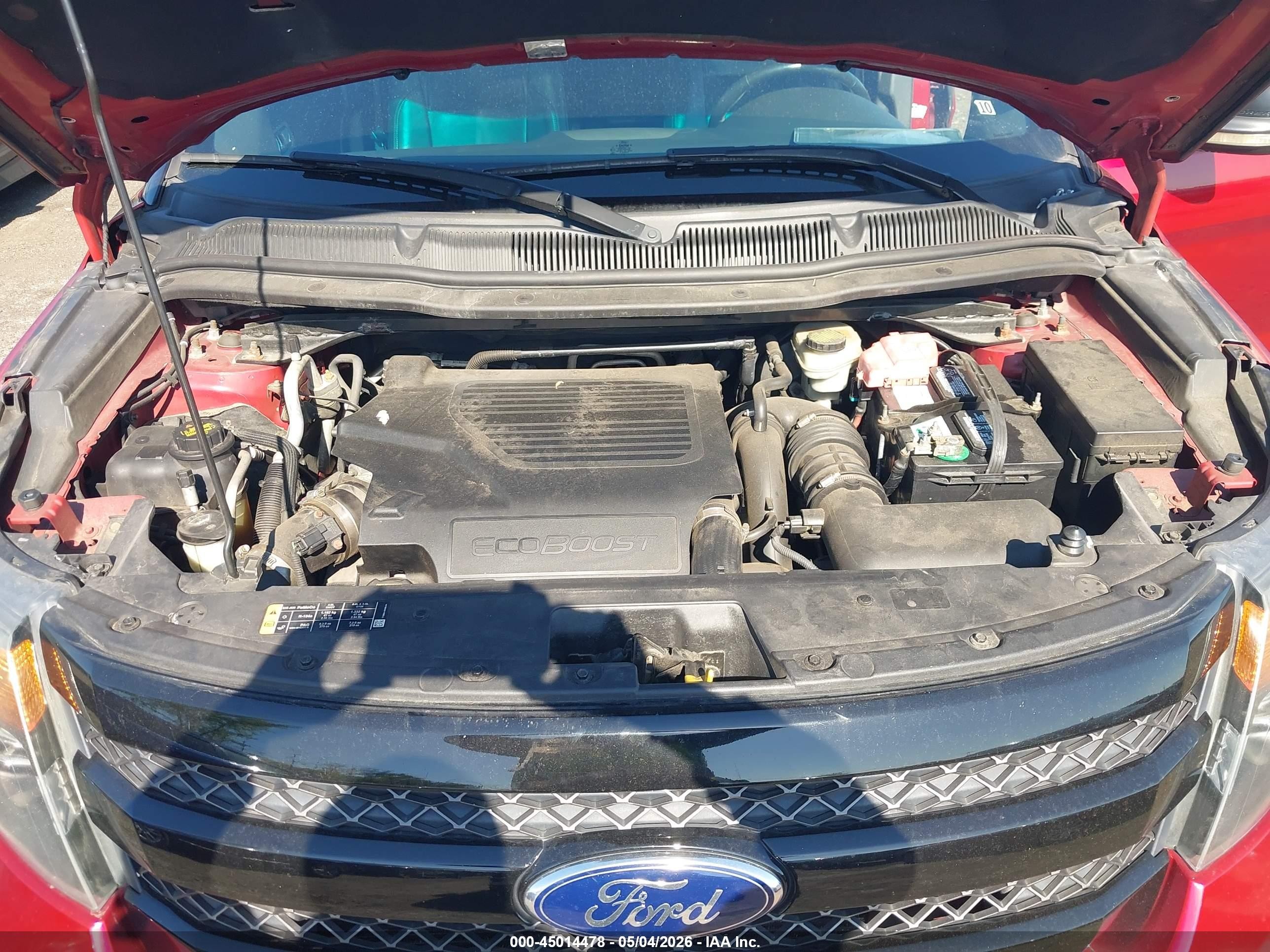 2014 Ford Explorer Sport Red vin: 1FM5K8GT6EGA60793