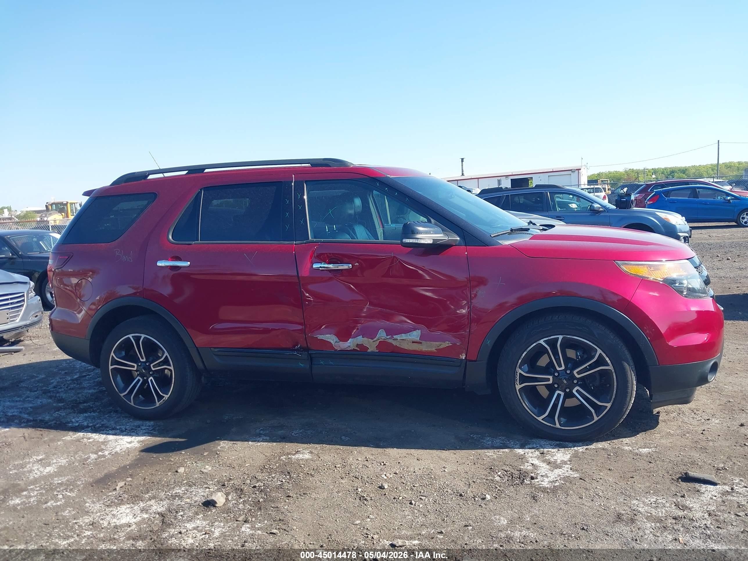 2014 Ford Explorer Sport Red vin: 1FM5K8GT6EGA60793