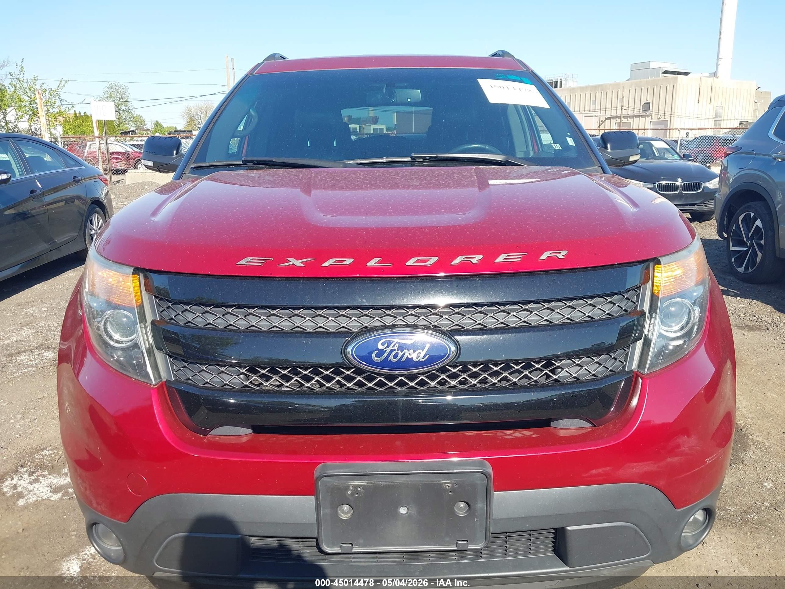 2014 Ford Explorer Sport Red vin: 1FM5K8GT6EGA60793