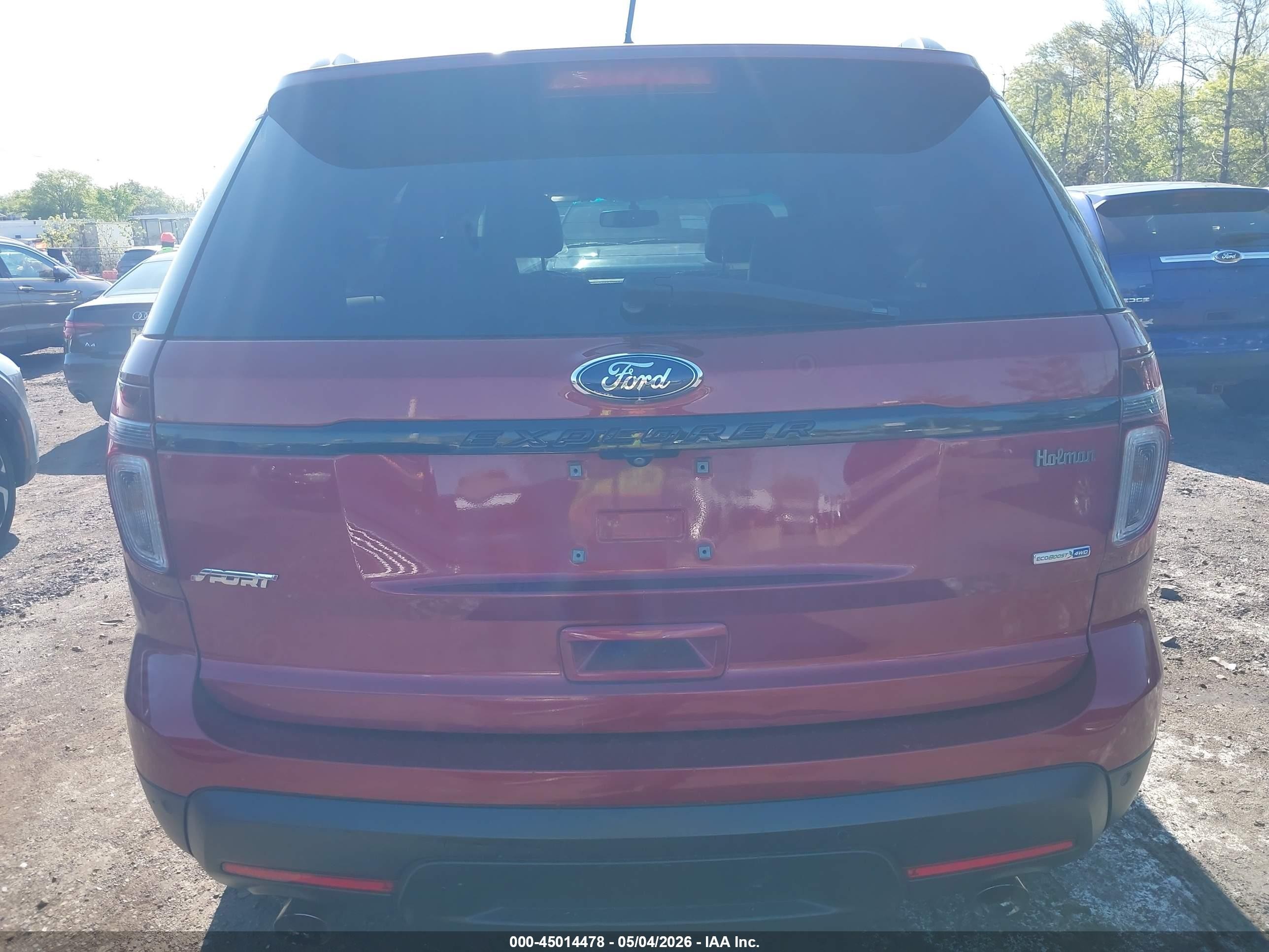 2014 Ford Explorer Sport Red vin: 1FM5K8GT6EGA60793