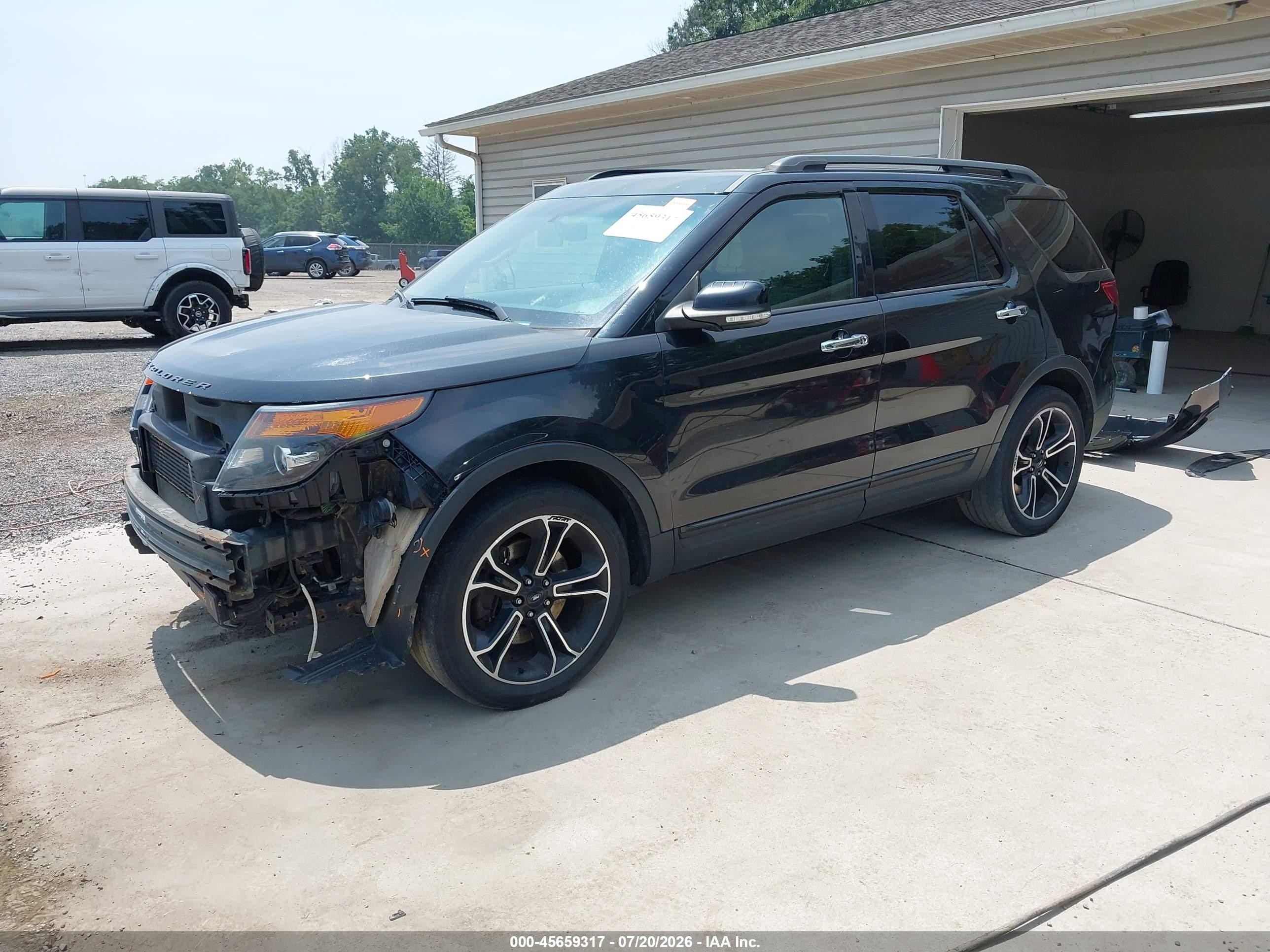 2014 Ford Explorer Sport Black vin: 1FM5K8GT6EGA73883