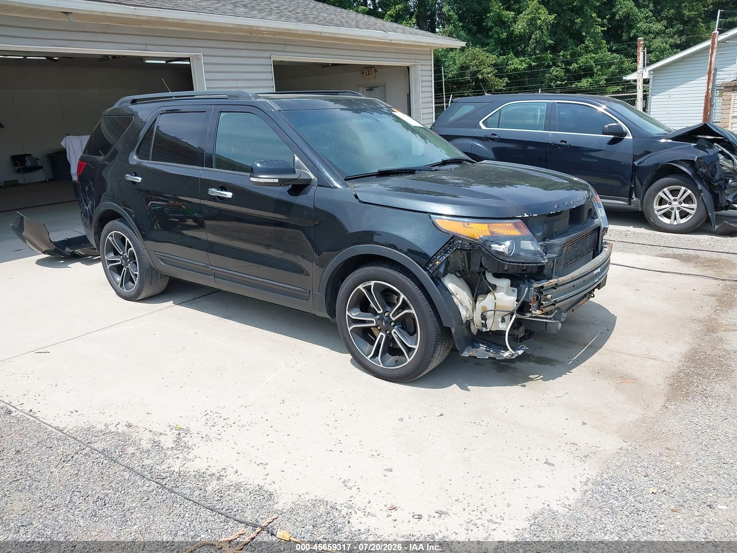 2014 Ford Explorer Sport Black vin: 1FM5K8GT6EGA73883