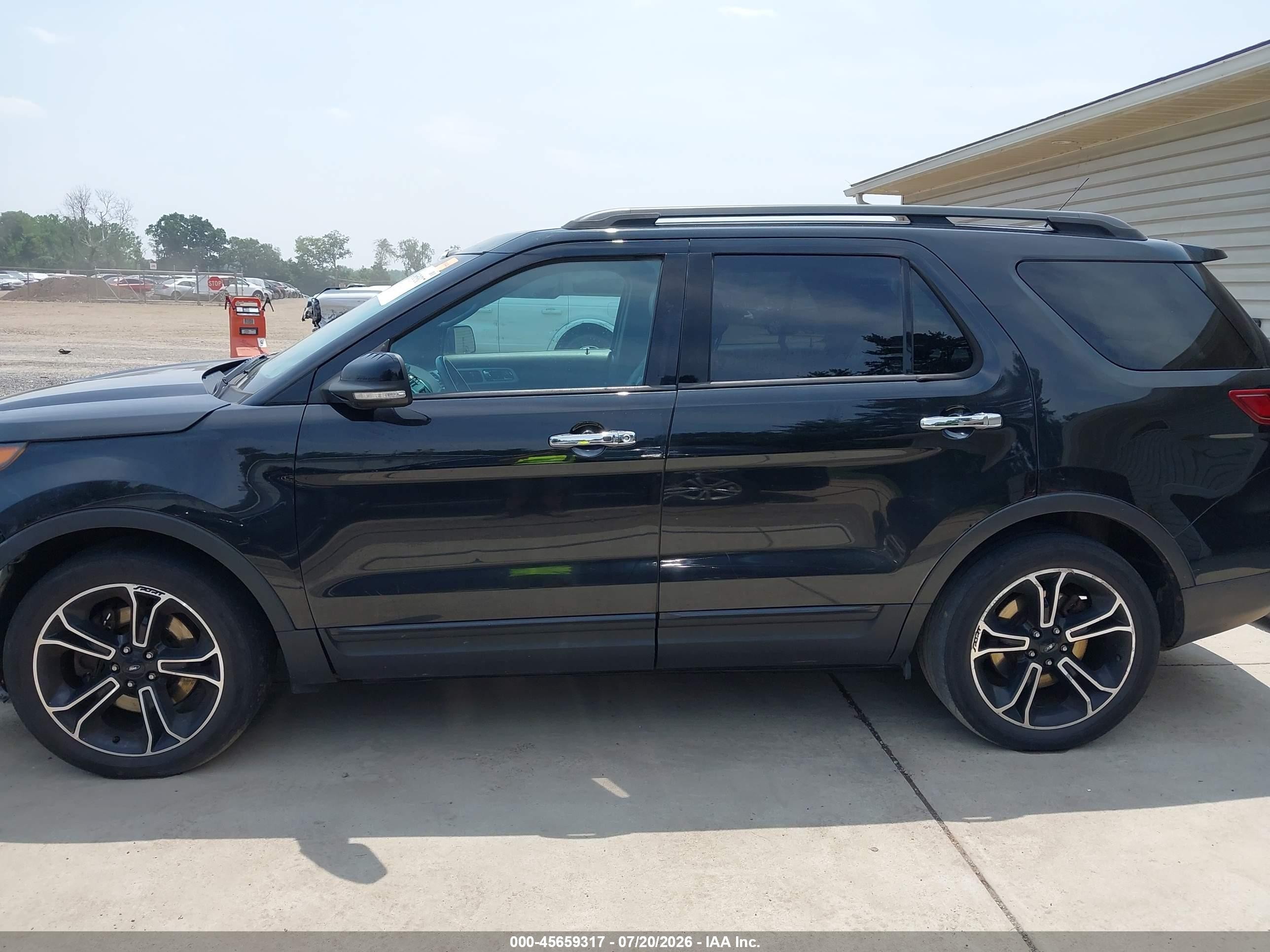 2014 Ford Explorer Sport Black vin: 1FM5K8GT6EGA73883