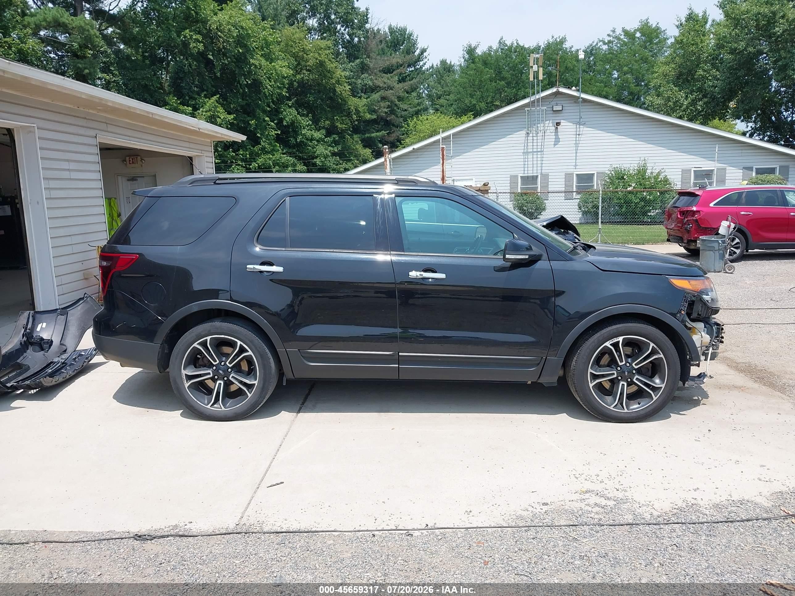 2014 Ford Explorer Sport Black vin: 1FM5K8GT6EGA73883