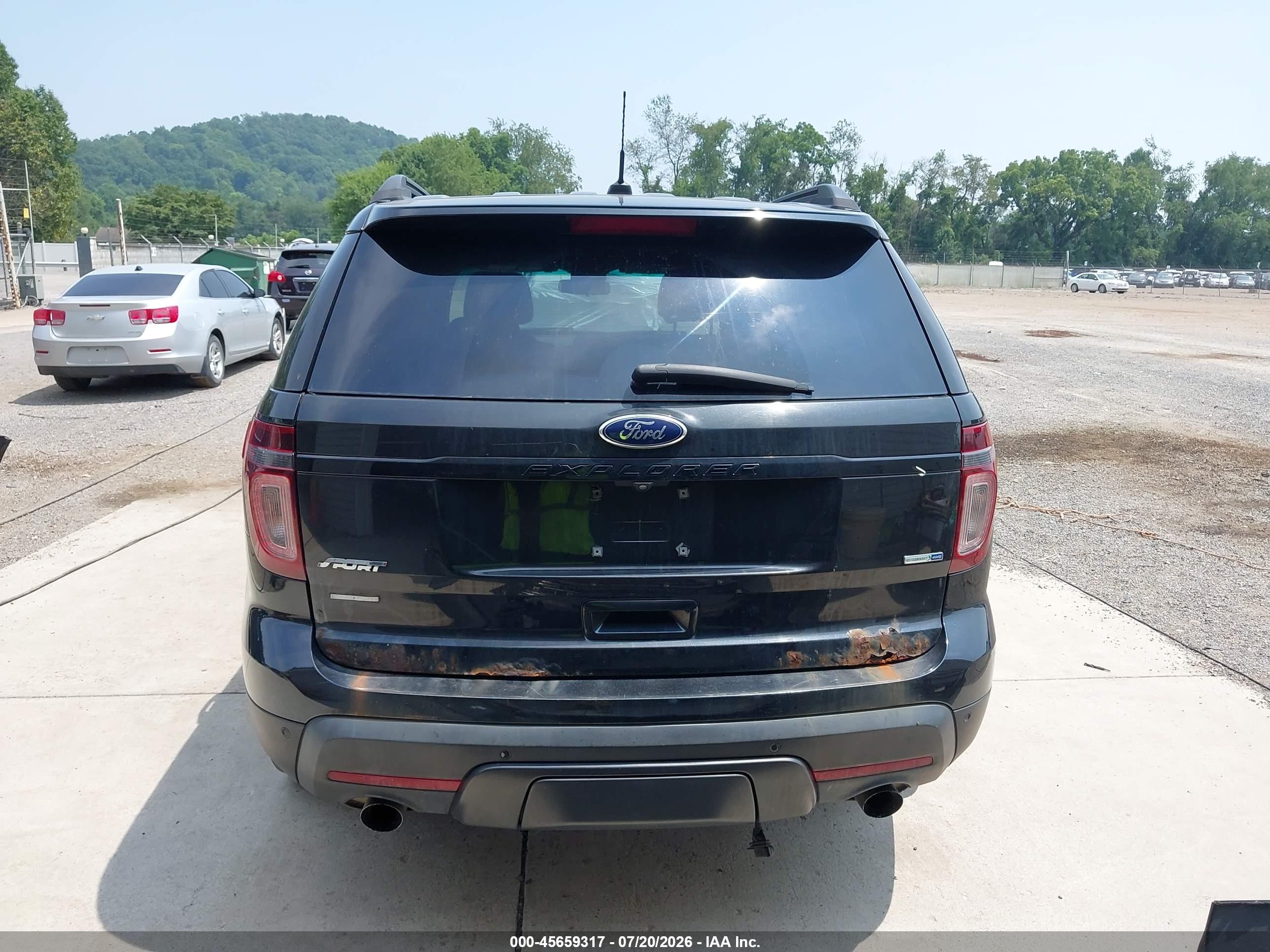 2014 Ford Explorer Sport Black vin: 1FM5K8GT6EGA73883