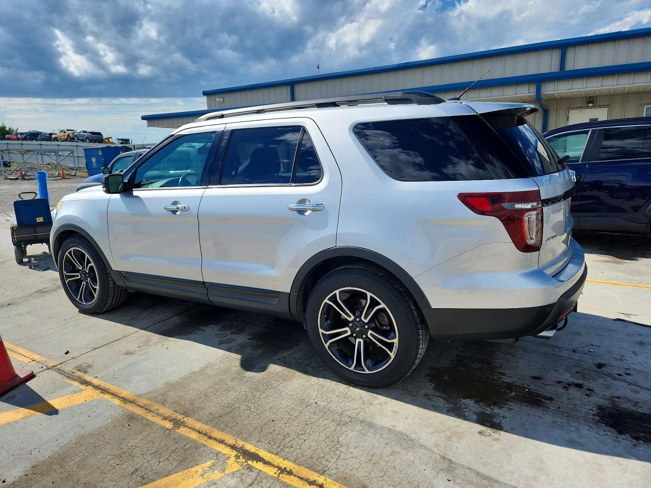 2014 Ford Explorer Sport Silver vin: 1FM5K8GT6EGA74984