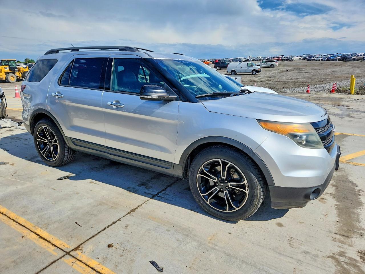 2014 Ford Explorer Sport Silver vin: 1FM5K8GT6EGA74984