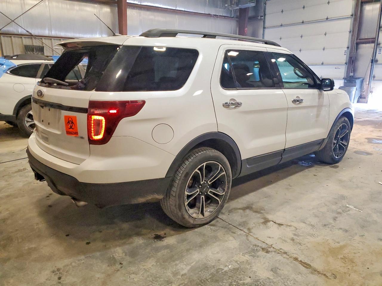 2014 Ford Explorer Sport White vin: 1FM5K8GT6EGA86696