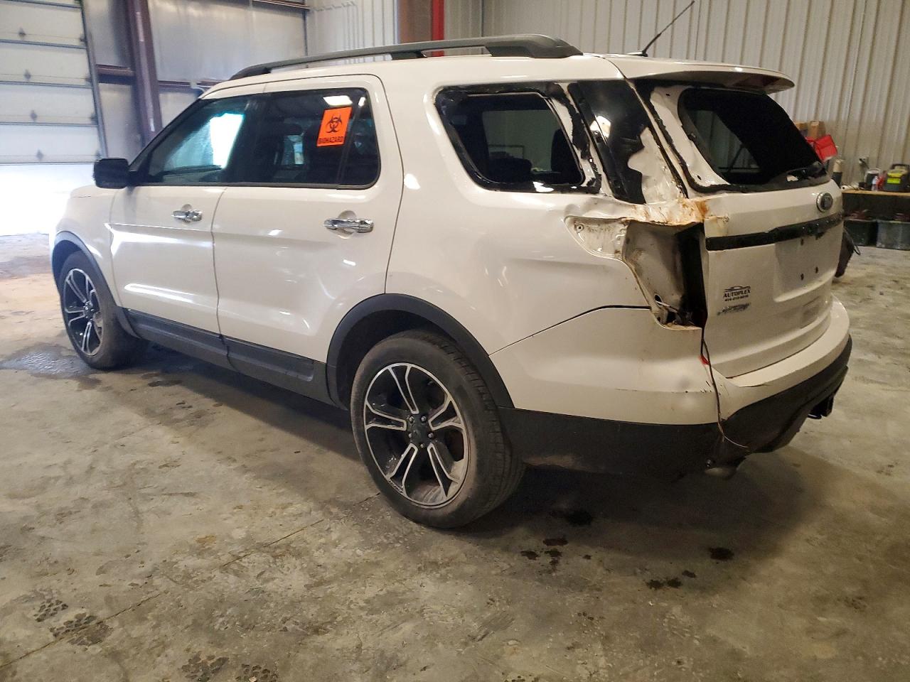2014 Ford Explorer Sport White vin: 1FM5K8GT6EGA86696